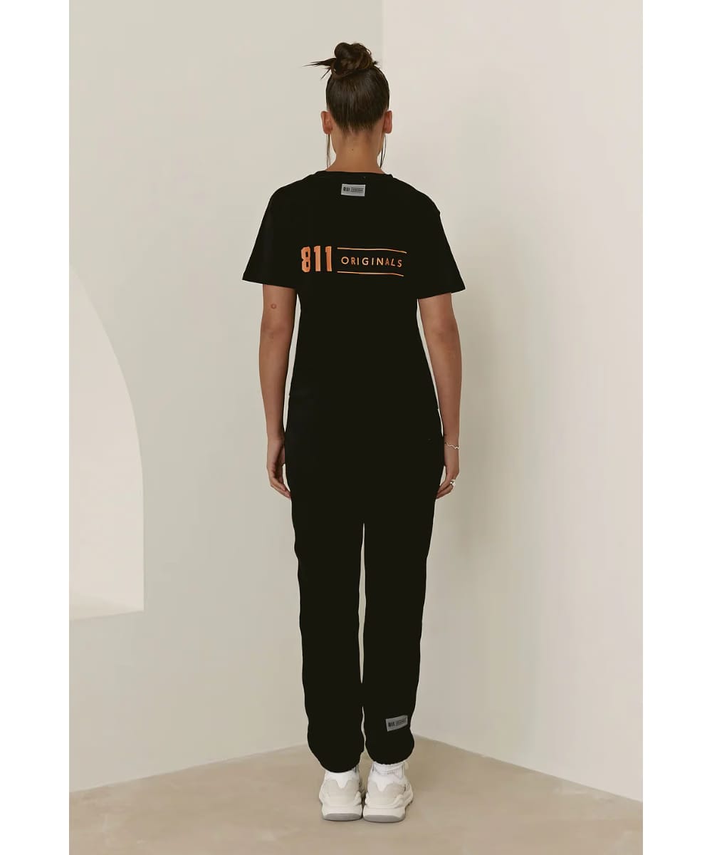 811 Originals Unisex Speed Sweatpants (Black/Orange)