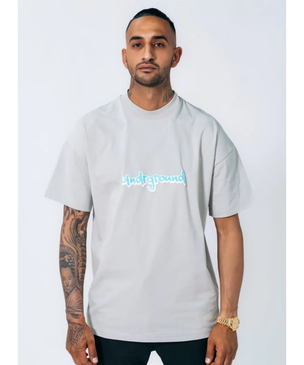 UNDRGROUND Puff Print Tee (Off Grey)