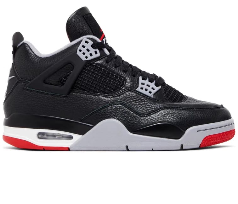 Air Jordan Men's Nike Air Jordan 4 Retro (Bred Reimagined)
