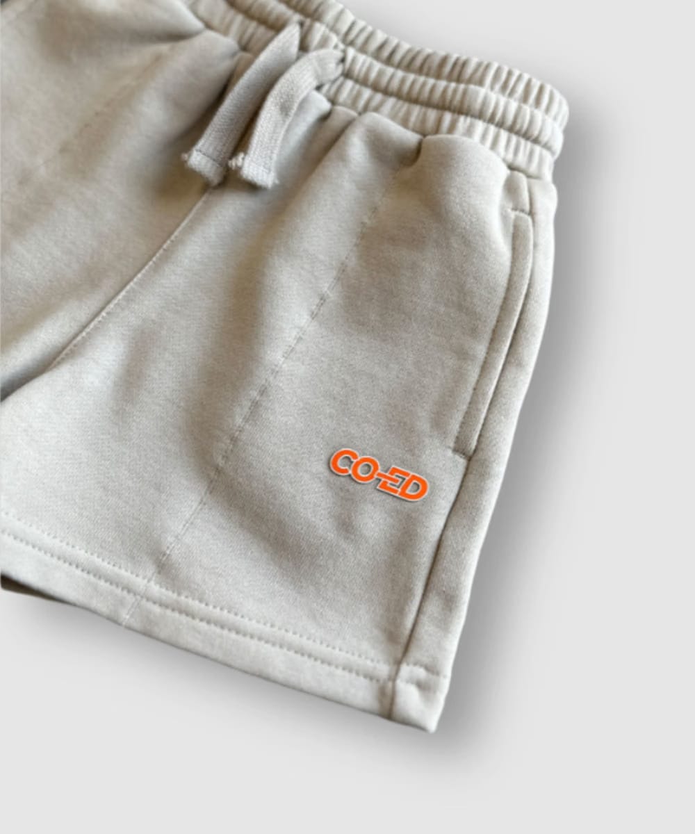 CO-ED Kids Track Shorts (Tan)
