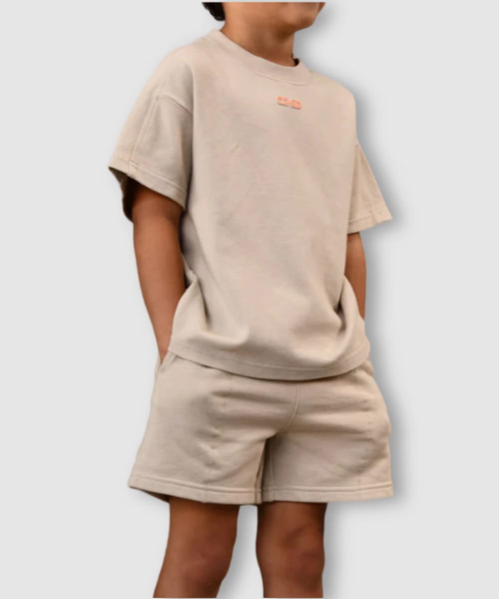 CO-ED Kids Oversized Tee (Tan)