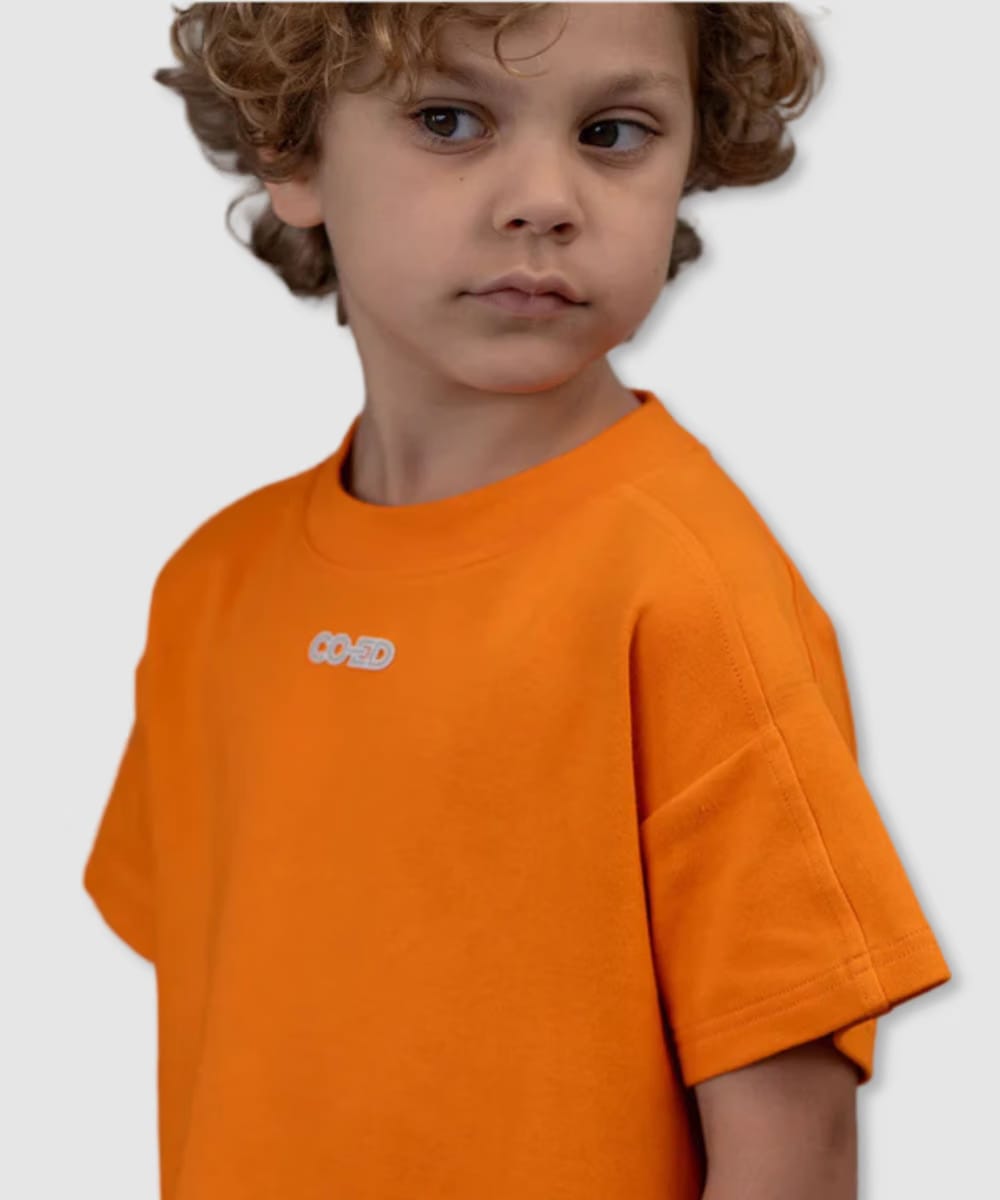 CO-ED Kids Oversized Tee (Orange)