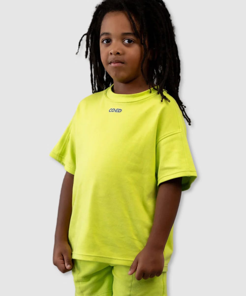 CO-ED Kids Oversized Tee (Lime)