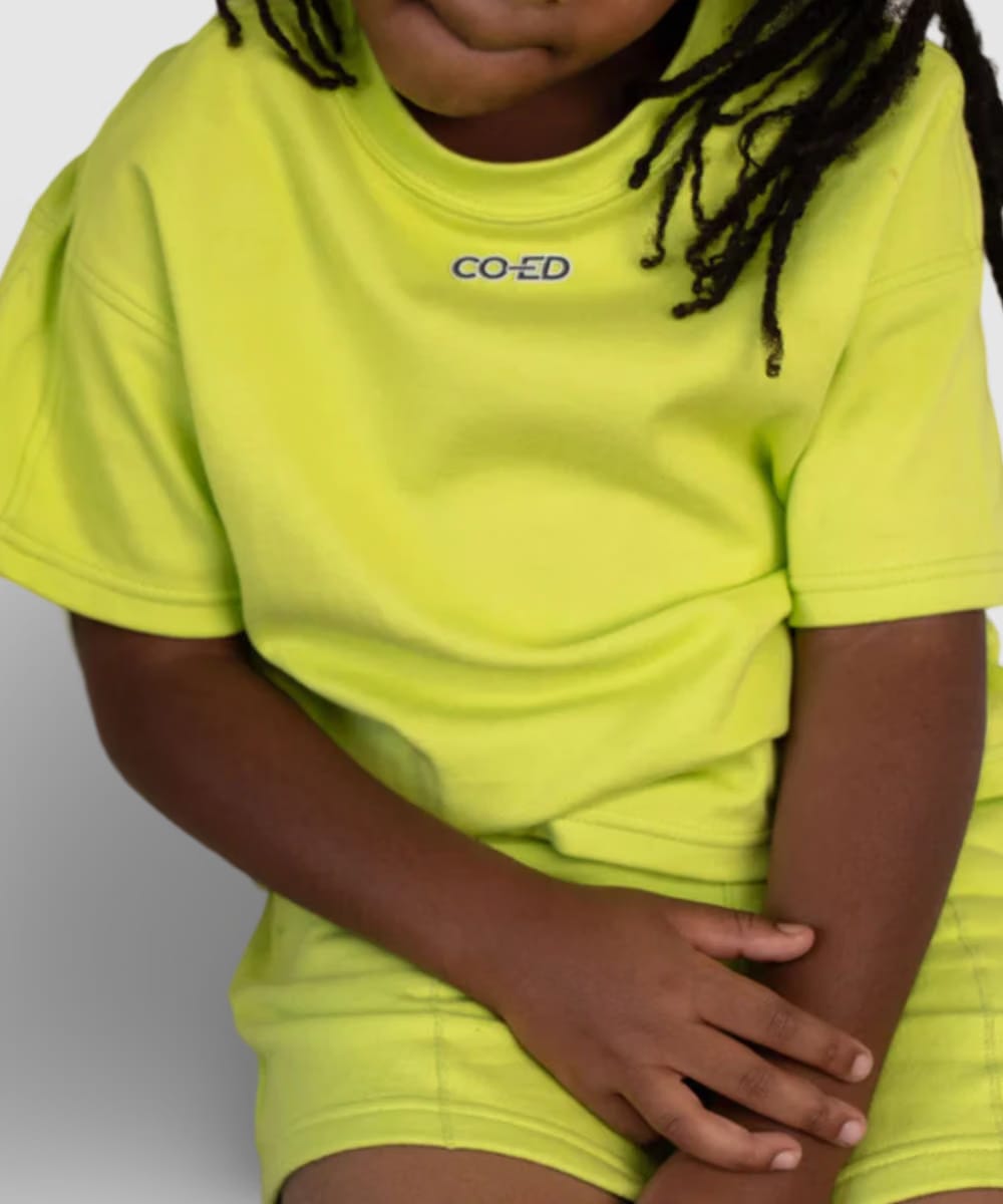 CO-ED Kids Oversized Tee (Lime)