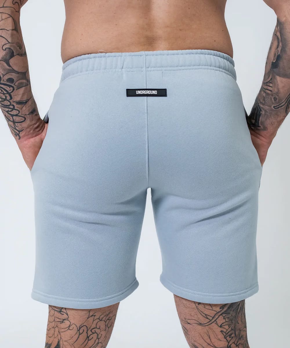 UNDRGROUND Double Print Cotton Shorts (Powder Blue)