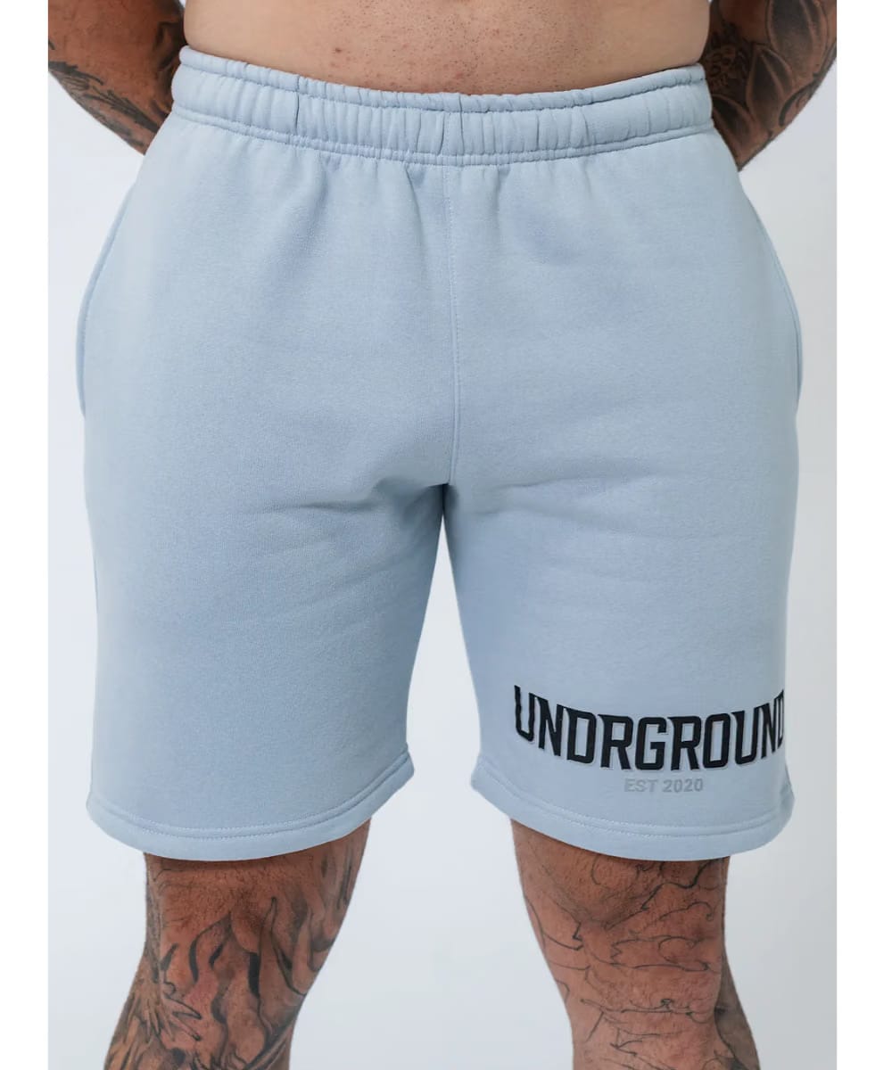 UNDRGROUND Double Print Cotton Shorts (Powder Blue)