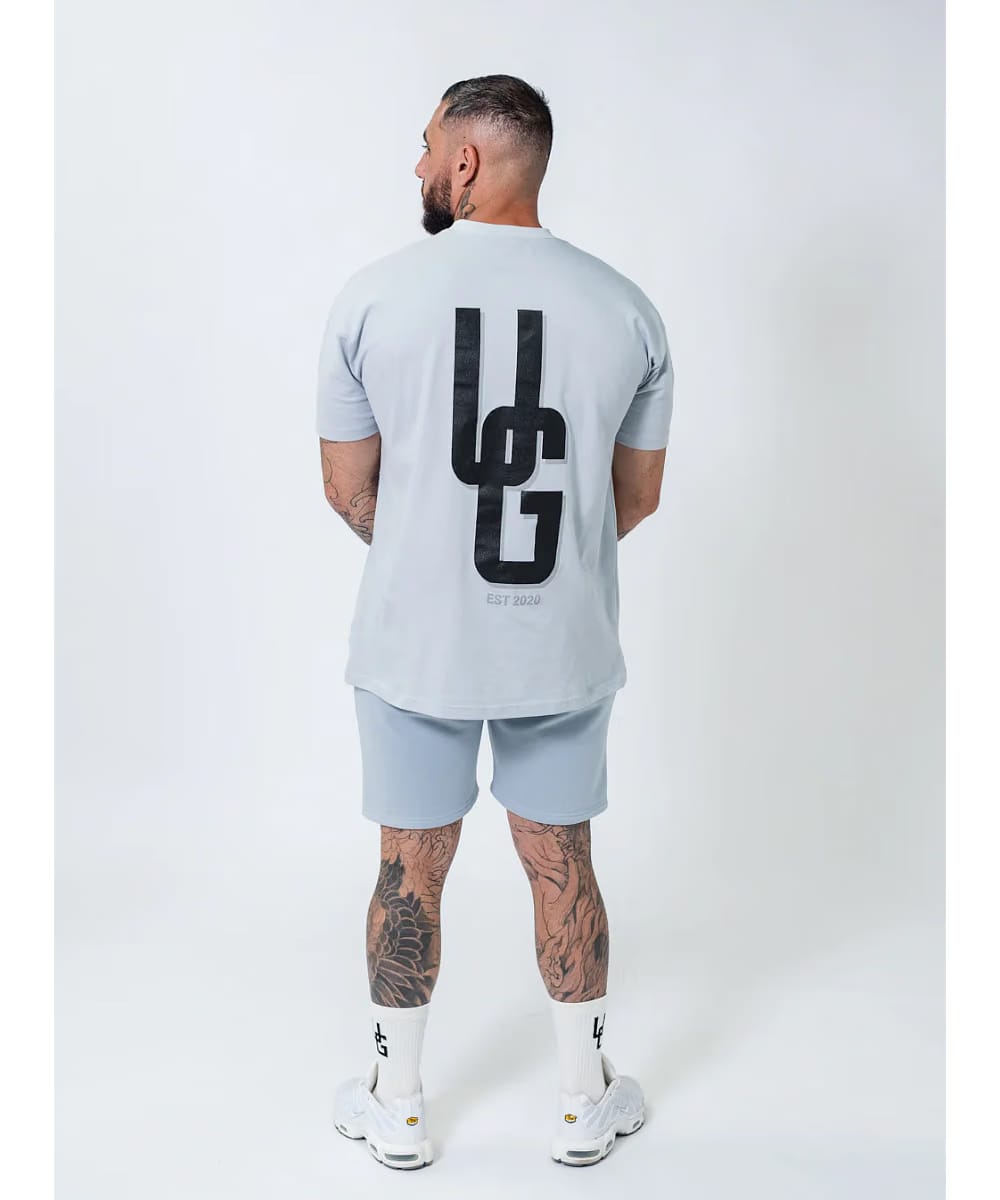 UNDRGROUND Double Print Cotton Shorts (Powder Blue)