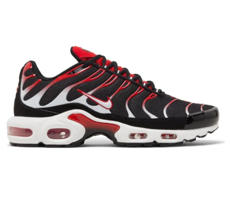 Nike Mens Nike Air Max Plus TN (Black/White/Red)