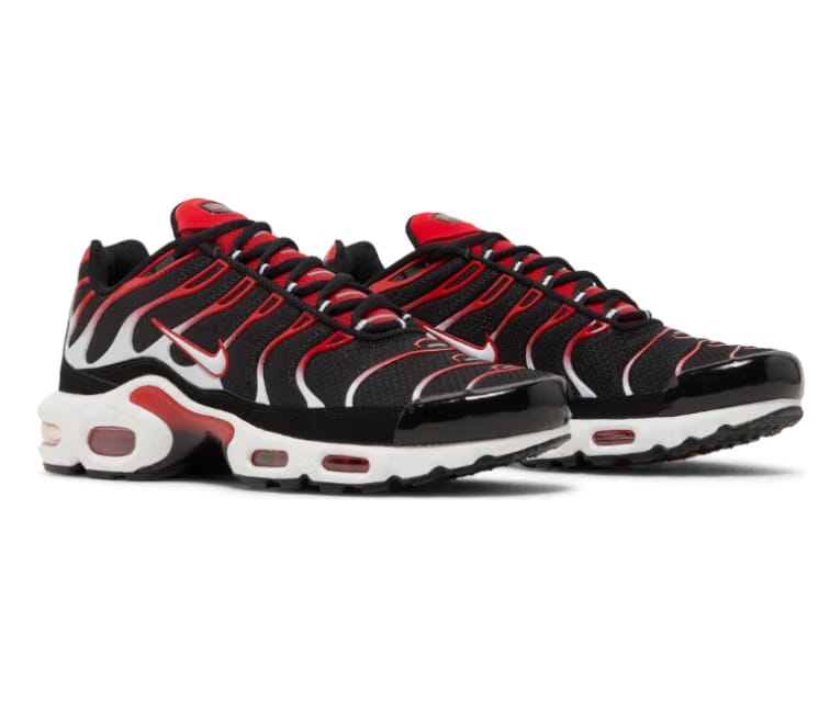 Nike Mens Nike Air Max Plus TN (Black/White/Red)