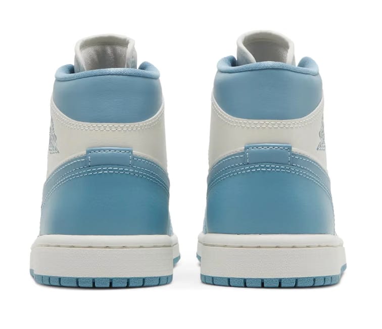 Air Jordan Women's Nike Air Jordan 1 Mid UNC (Sail/Blue)