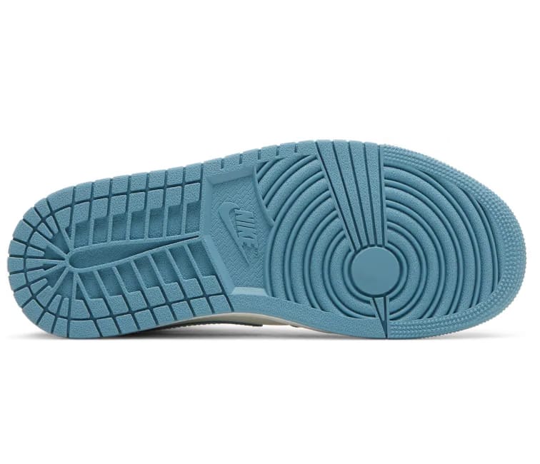 Air Jordan Women's Nike Air Jordan 1 Mid UNC (Sail/Blue)