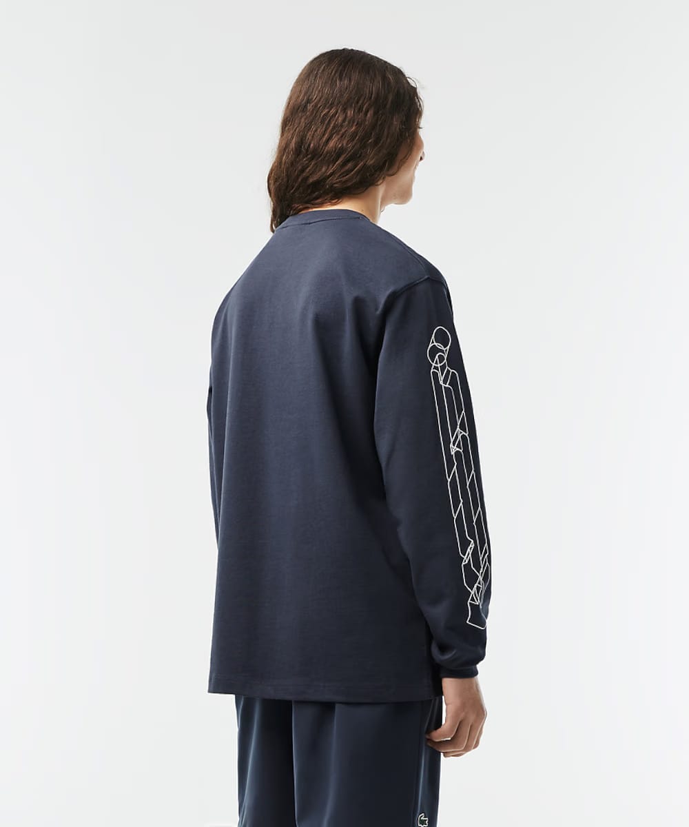 Lacoste Active Loose Fit LS Tee (Blue Night)