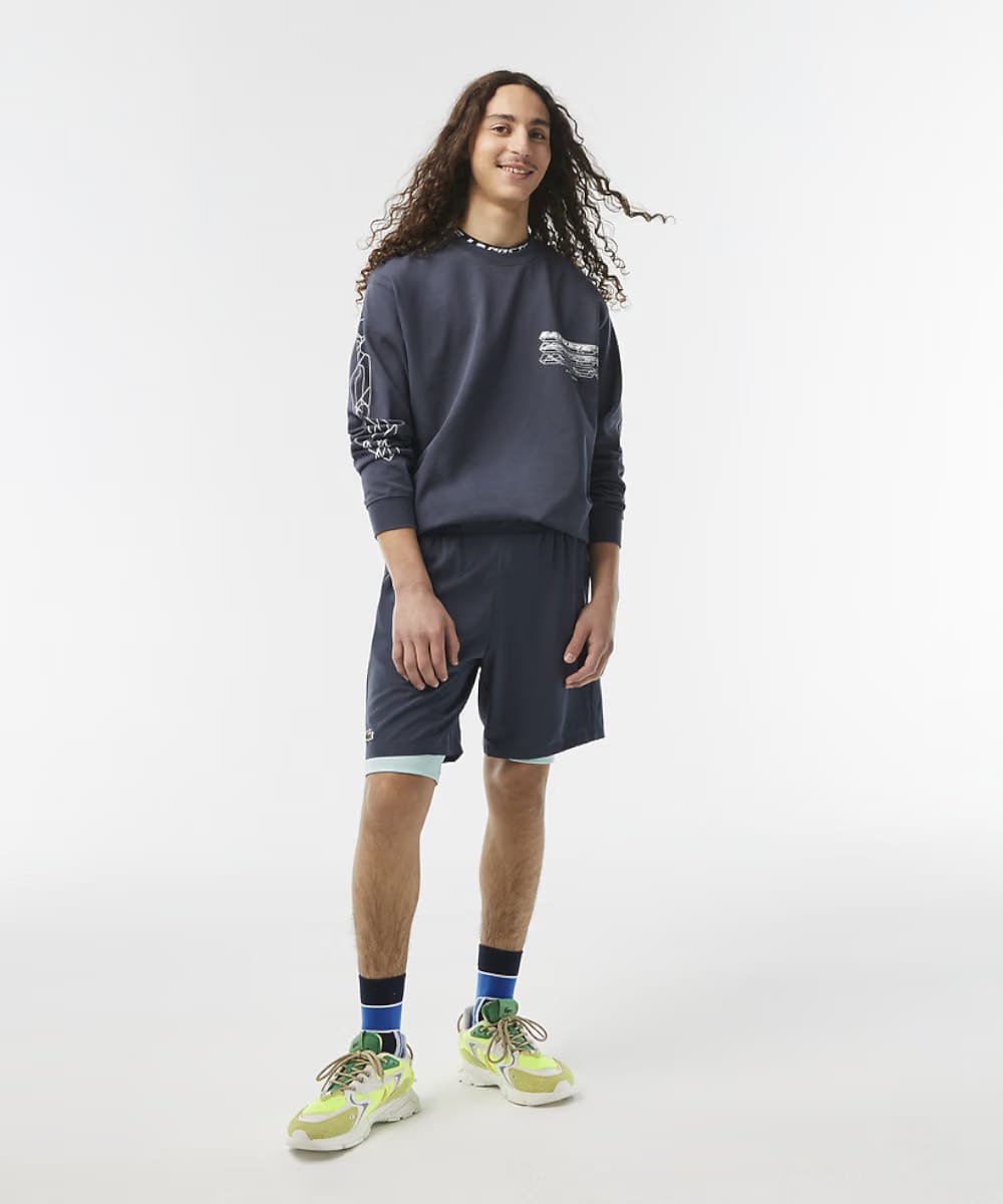 Lacoste Active Loose Fit LS Tee (Blue Night)