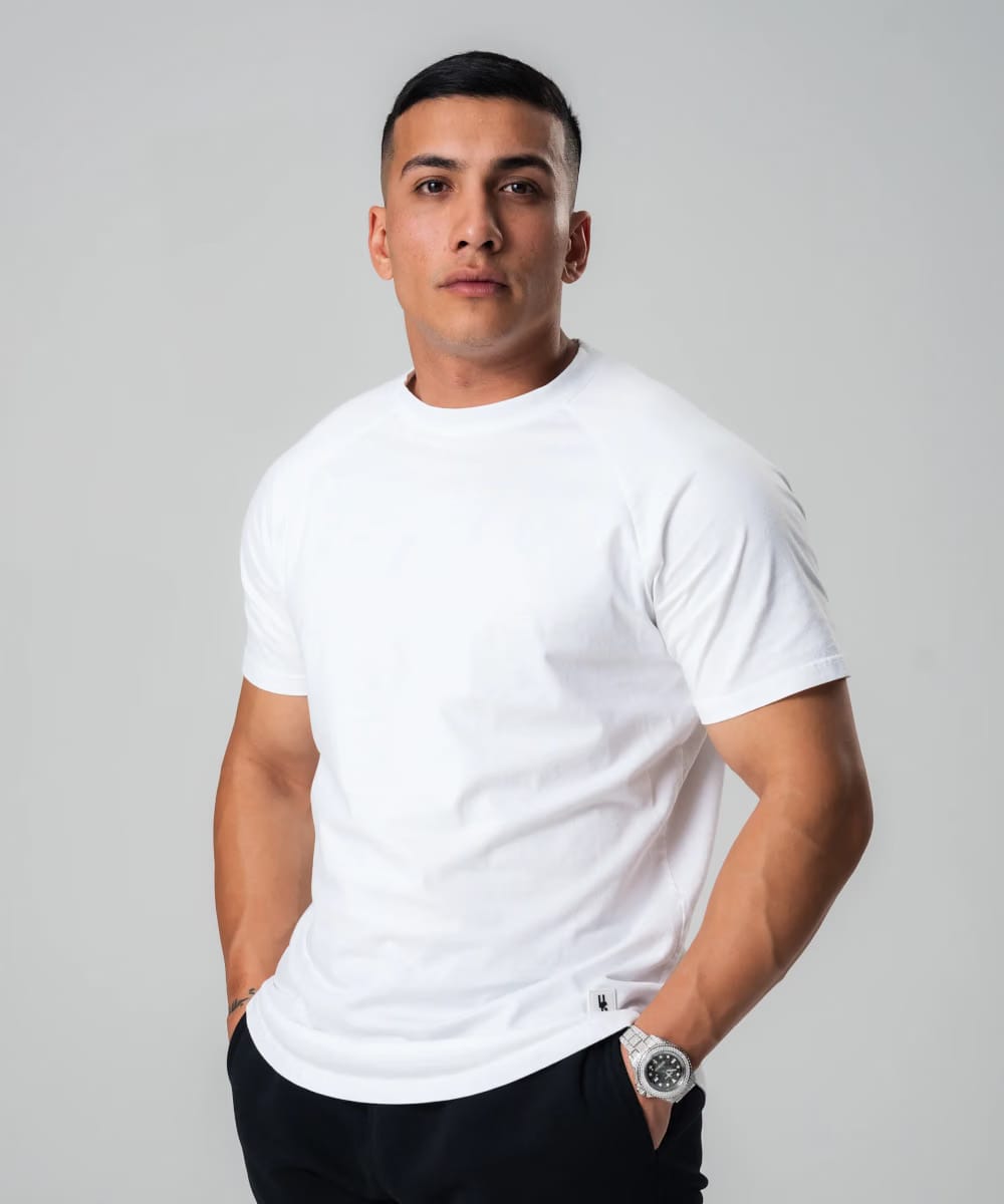 UNDRGROUND Curved Tee x 3D Print (White)