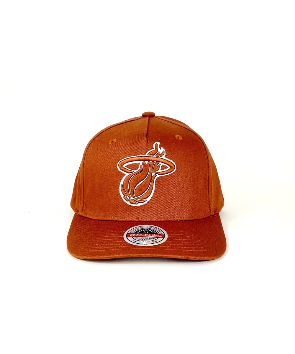Mitchell & Ness Miami Heat Team Logo 'Baked Clay' Snapback by Mitchell & Ness