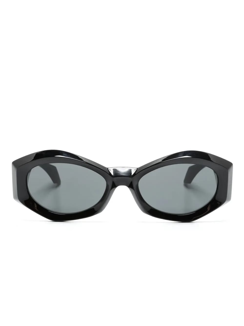 Medusa plaque irregular-frame sunglasses