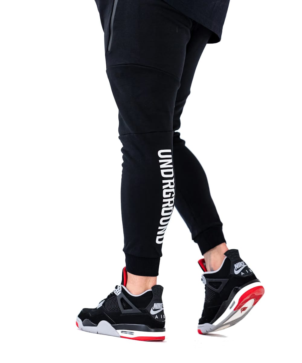 UNDRGROUND Essential Tapered Joggers (Black)