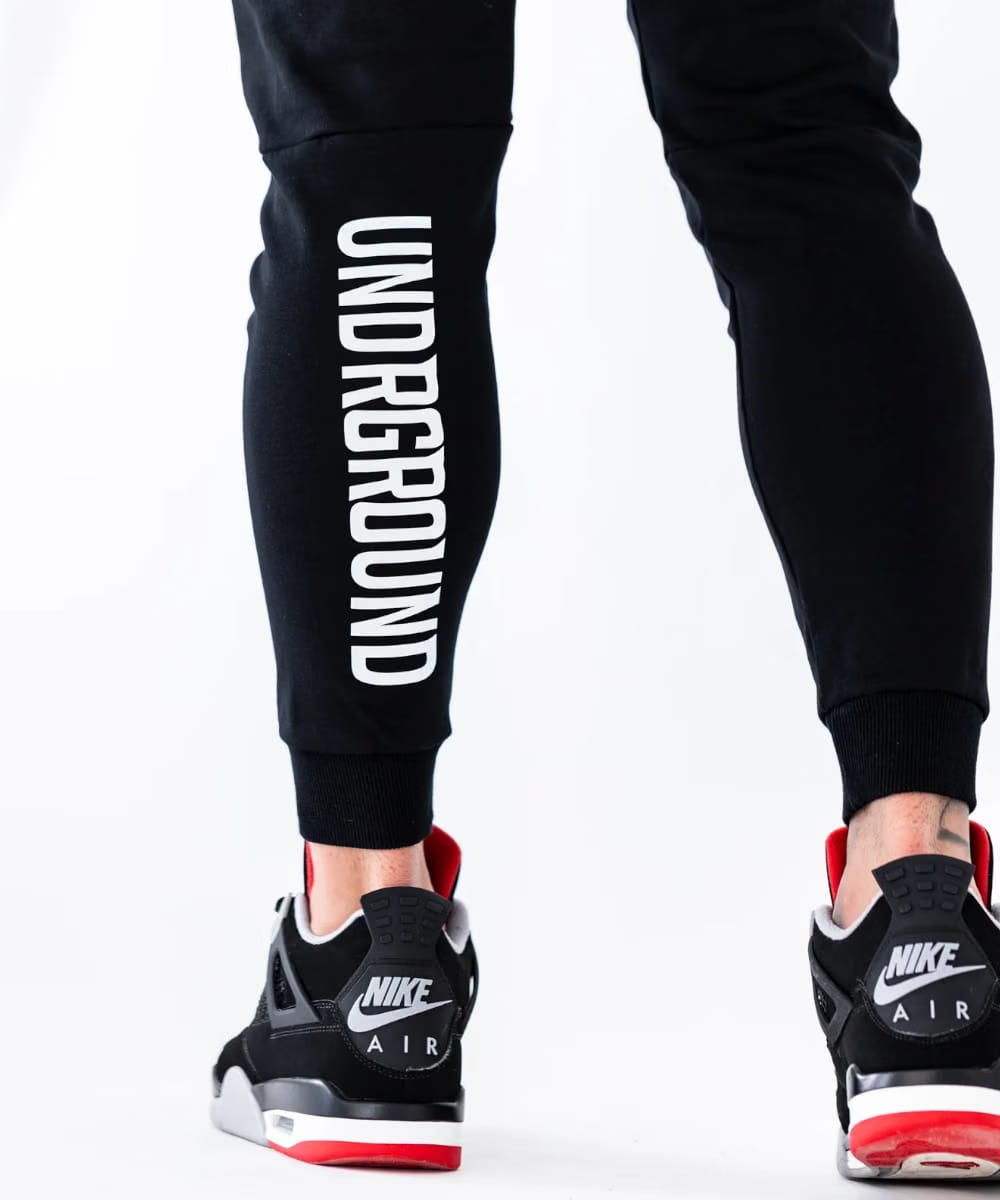 UNDRGROUND Essential Tapered Joggers (Black)