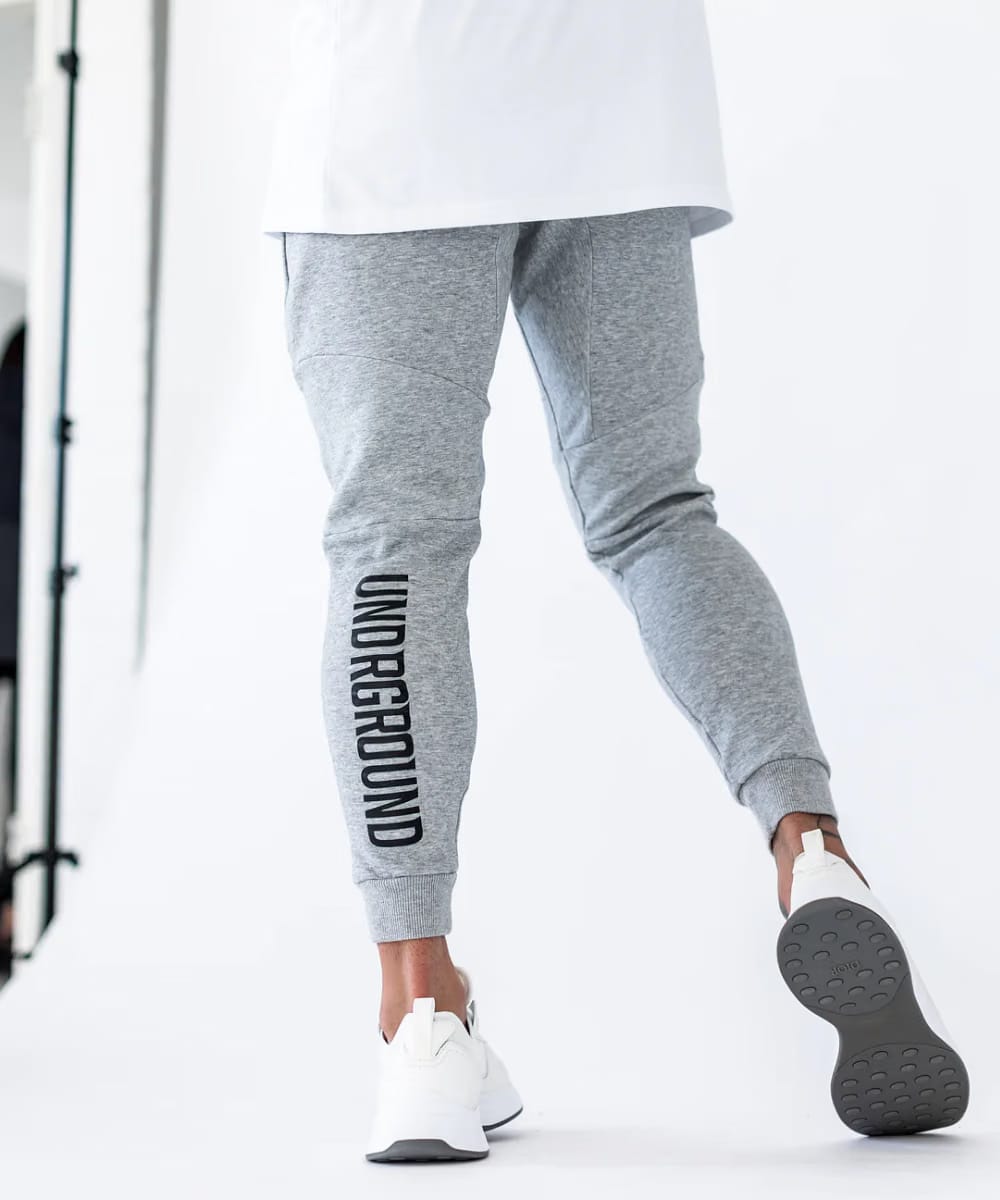 UNDRGROUND Essential Tapered Joggers (Marble Grey)