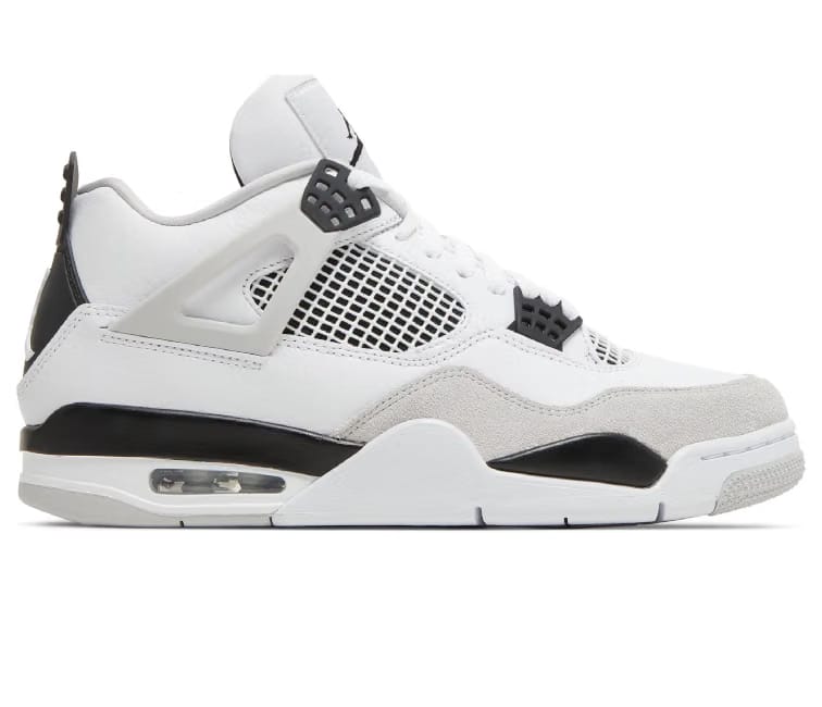 Air Jordan Mens Nike Air Jordan 4 Retro (Military Black)