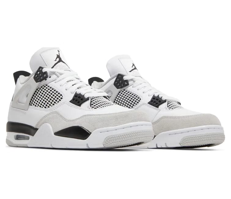Air Jordan Mens Nike Air Jordan 4 Retro (Military Black)