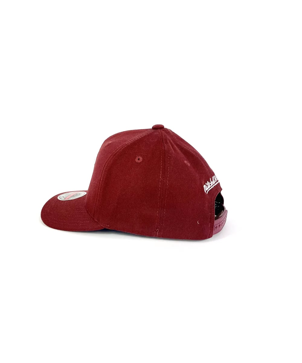 Mitchell & Ness Miami Heat Crimson Sector Snapback Hat by Mitchell & Ness (Maroon)