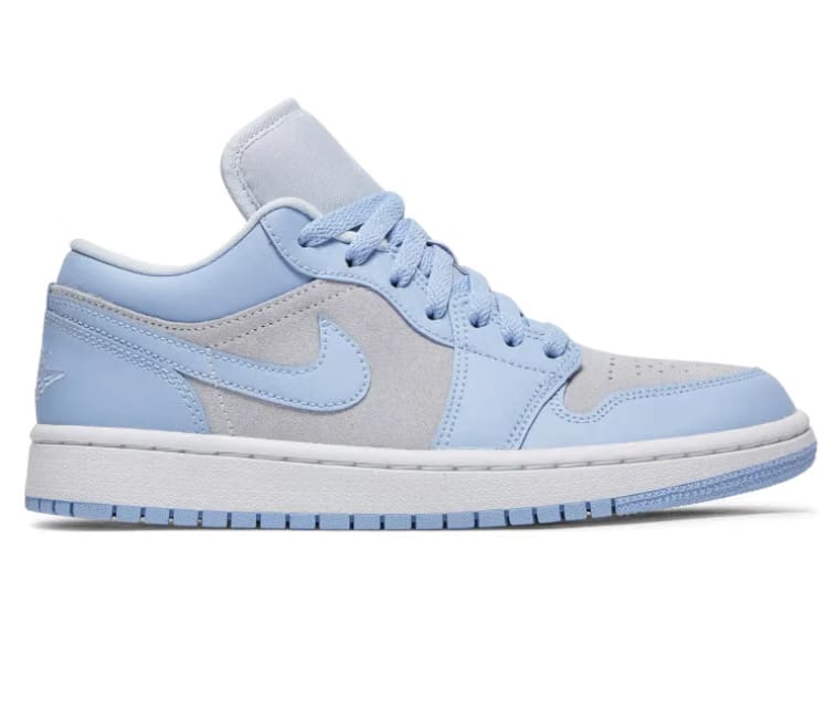 Air Jordan Women's Nike Air Jordan 1 Low (Football Grey/Aluminium Blue)