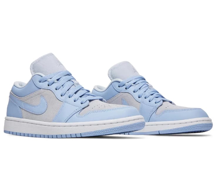 Air Jordan Women's Nike Air Jordan 1 Low (Football Grey/Aluminium Blue)