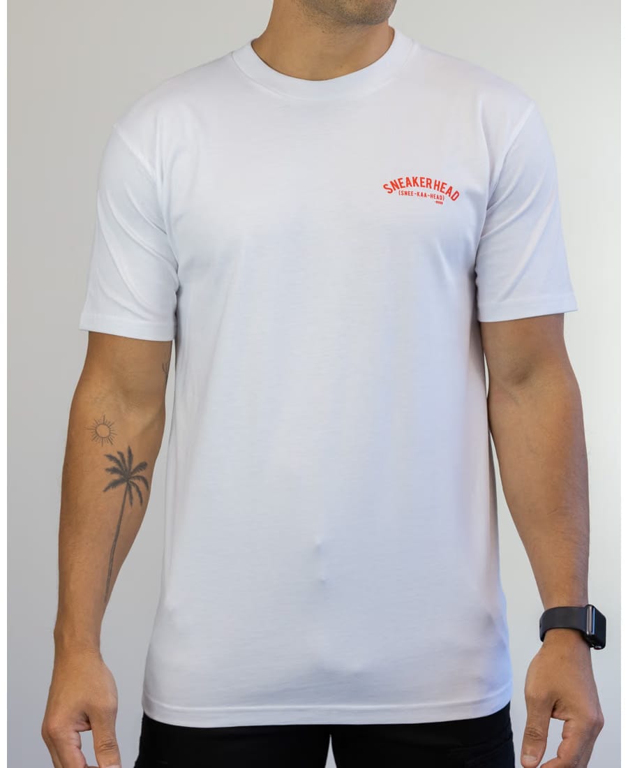 Sneakerhead "OG" Tee (White/Blood Orange)