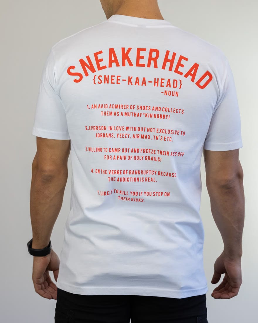 Sneakerhead "OG" Tee (White/Blood Orange)