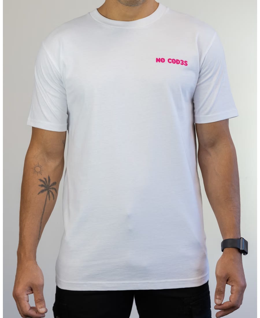 Sneakerhead Tee "No Codes" (White/Pink)