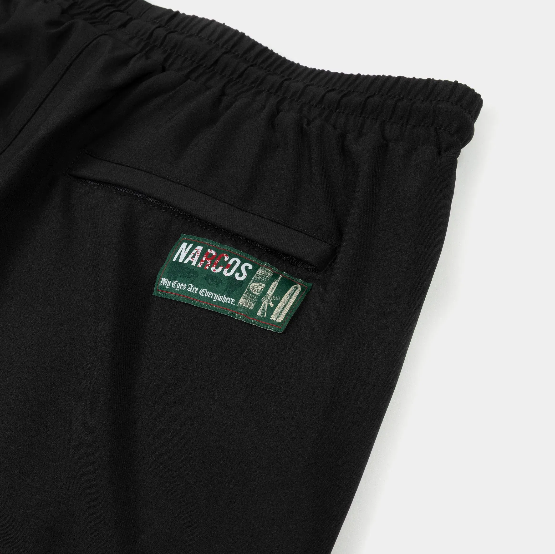 NARCOS X SP SP x Narcos Wanted Hybrid Mens Shorts (Black/Red)