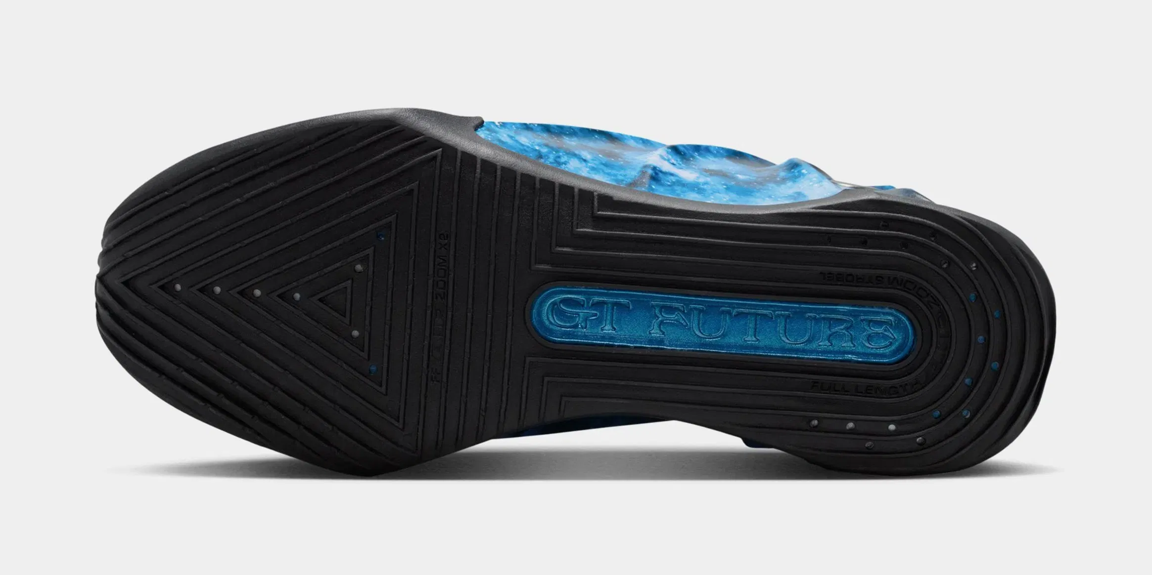 Nike G.T. Future Galaxy Mens Basketball Shoes (Aurora Blue/Black/Metallic Silver/Metallic Dark Grey)