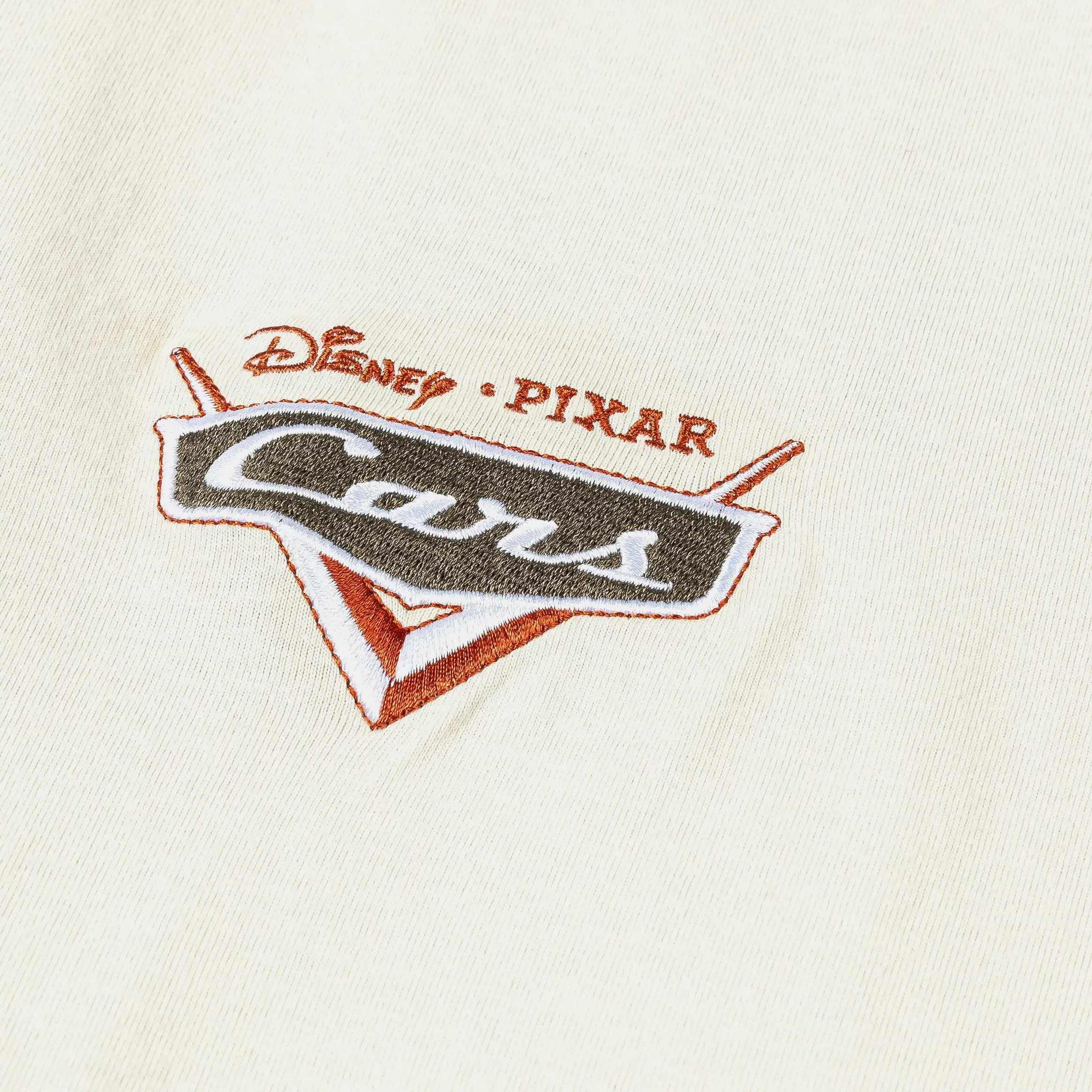 CARS X SP Disney Pixar Cars By Shoe Palace Mater Mens Short Sleeve Shirt (Cream/Brown)