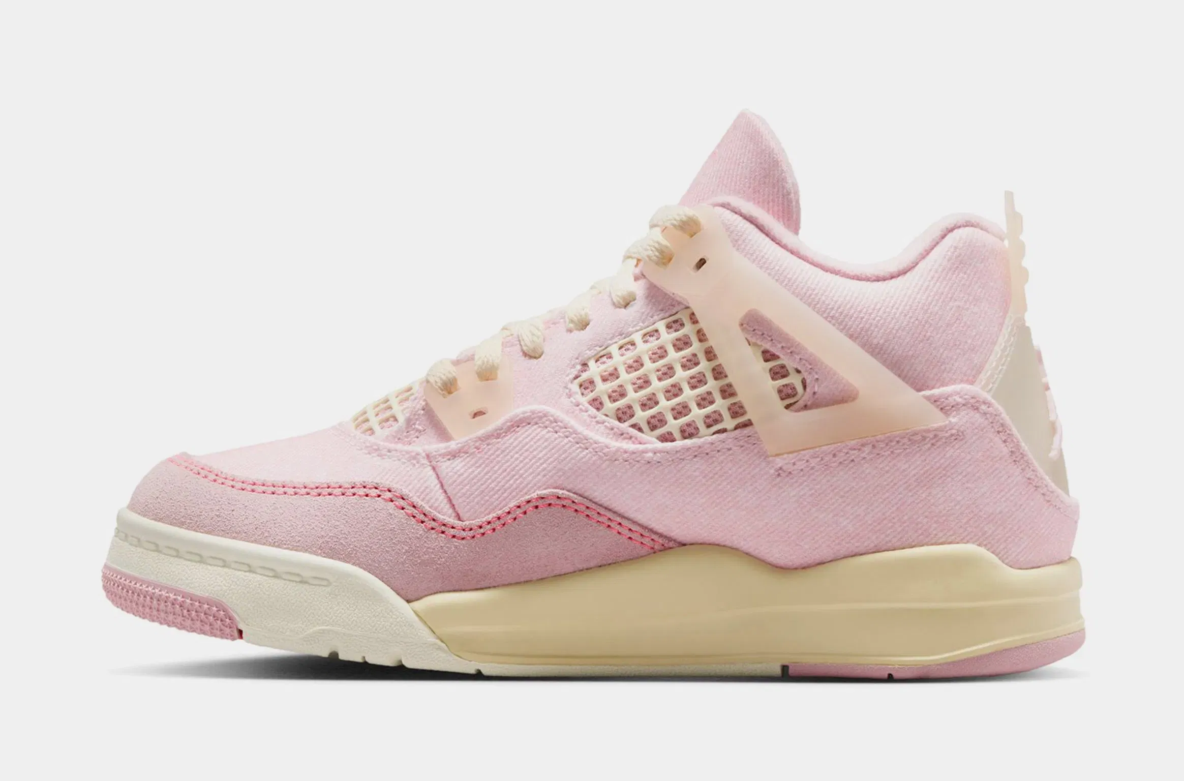 Air Jordan 4 Retro Pink Pearl And Iced Carmine Preschool Lifestyle Shoes (Pearl Pink/Iced Carmine/Coconut Milk)
