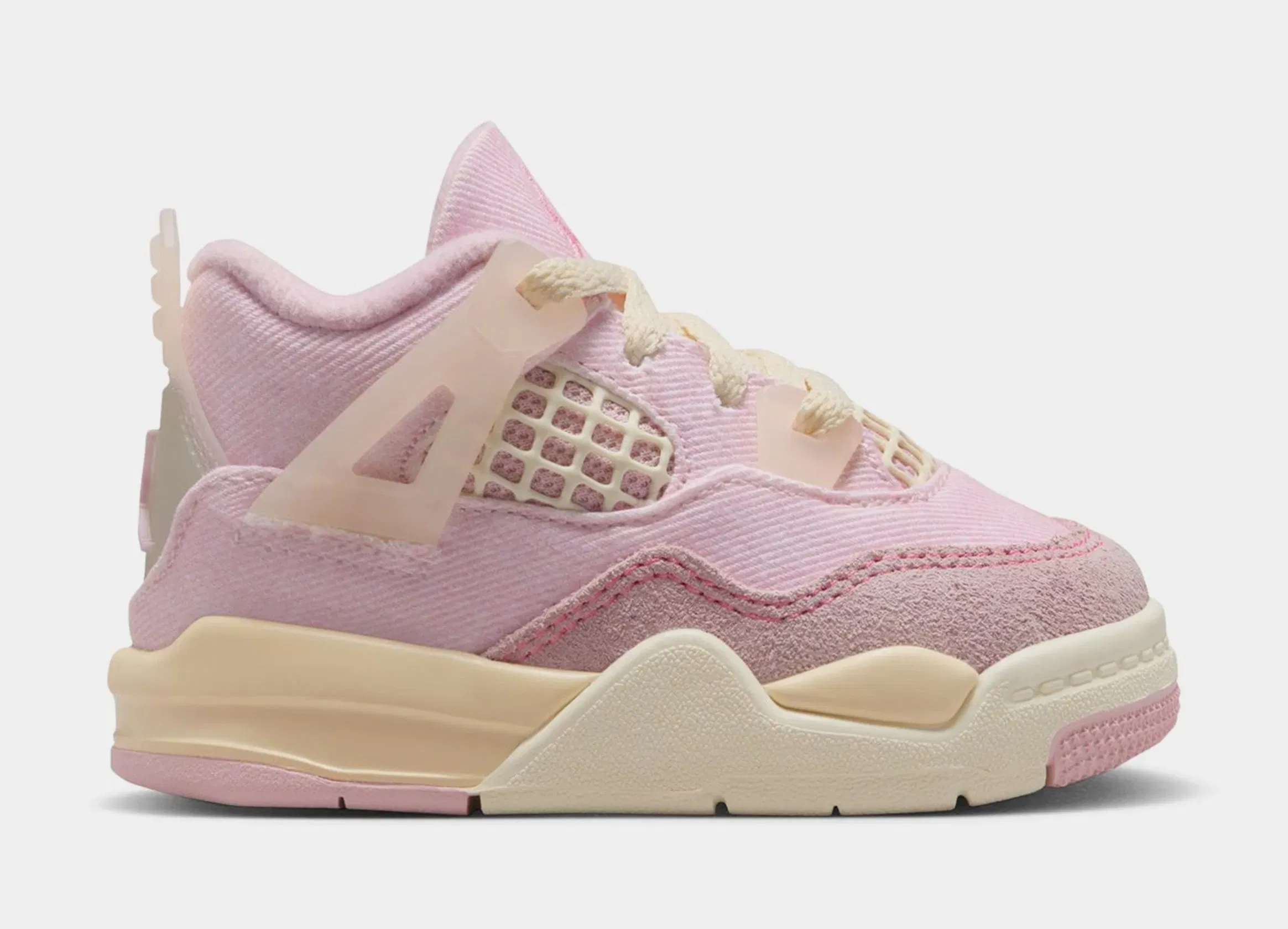 Air Jordan 4 Retro Pink Pearl And Iced Carmine Infant Toddler Lifestyle Shoes (Pearl Pink/Iced Carmine/Coconut Milk)