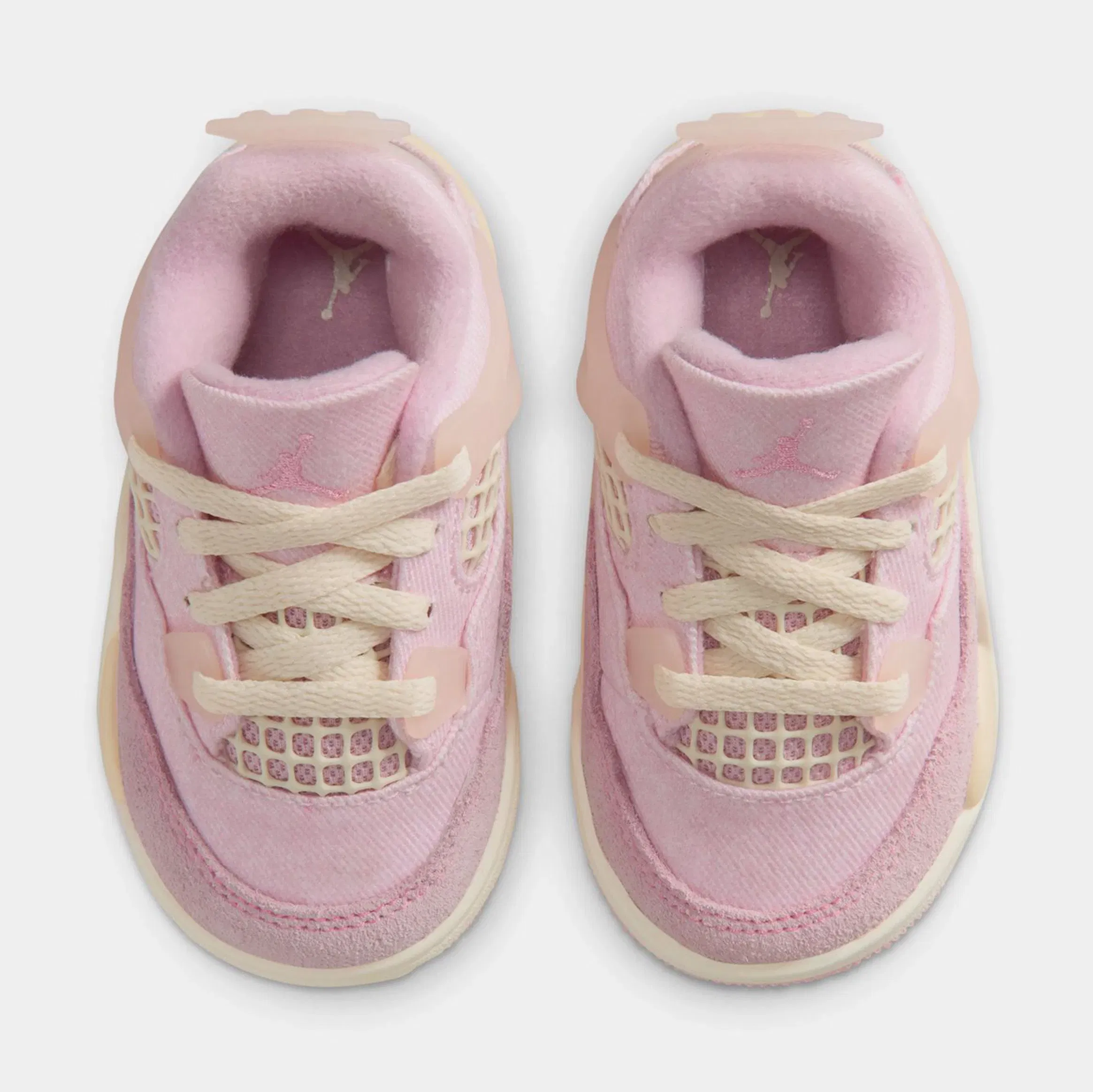 Air Jordan 4 Retro Pink Pearl And Iced Carmine Infant Toddler Lifestyle Shoes (Pearl Pink/Iced Carmine/Coconut Milk)