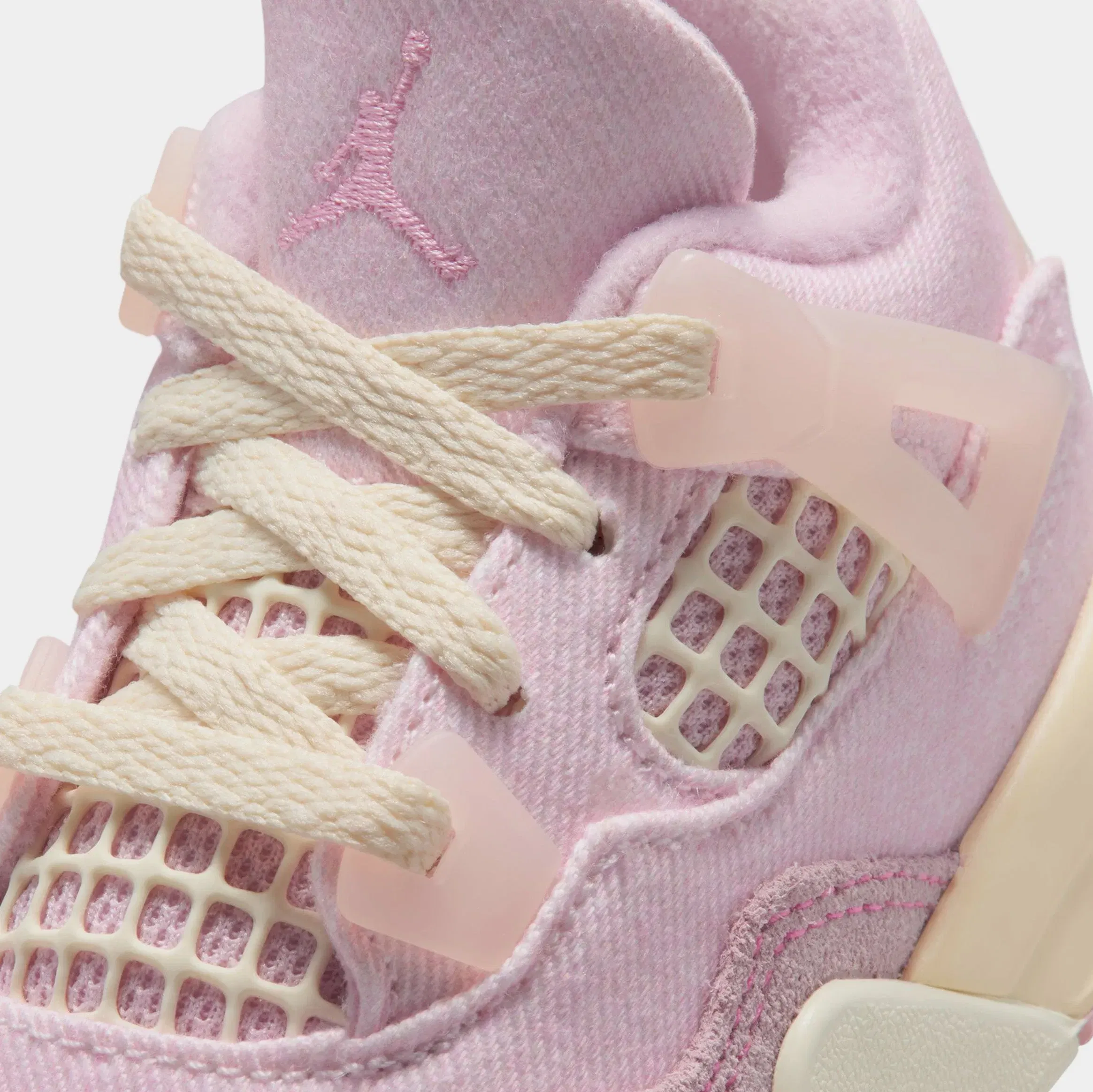 Air Jordan 4 Retro Pink Pearl And Iced Carmine Infant Toddler Lifestyle Shoes (Pearl Pink/Iced Carmine/Coconut Milk)