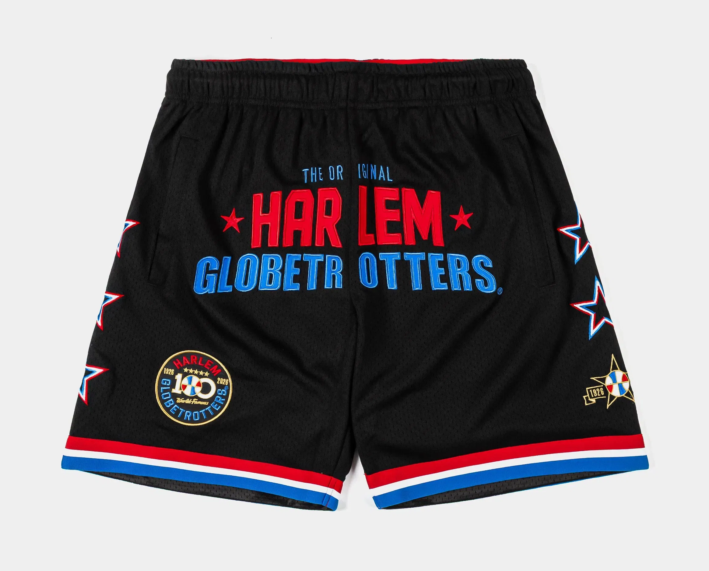 HARLEM GLOBETROTTERS X SP SP x Harlem Globetrotters World Famous Mens Shorts (Black/Red)