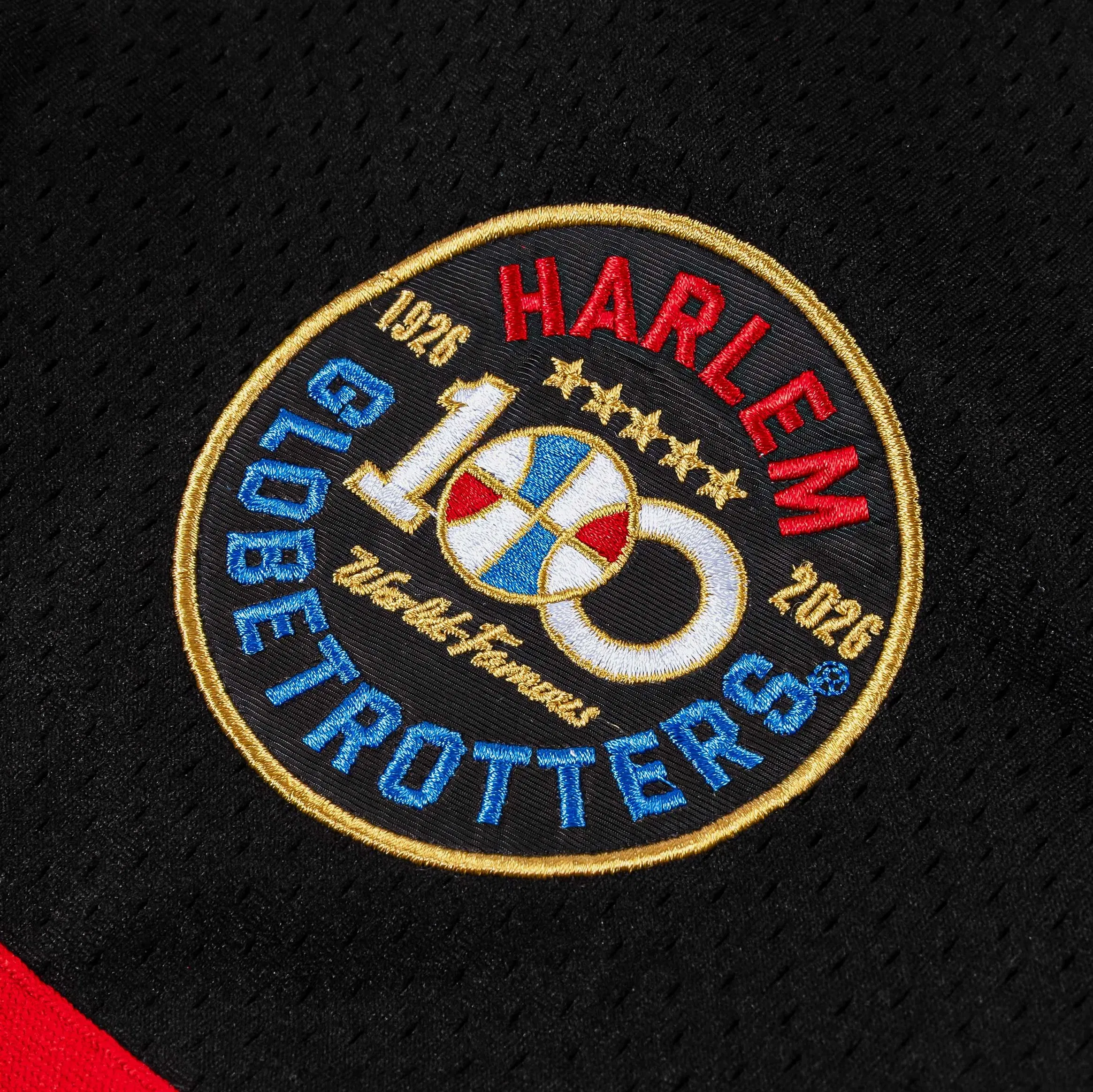 HARLEM GLOBETROTTERS X SP SP x Harlem Globetrotters World Famous Mens Shorts (Black/Red)