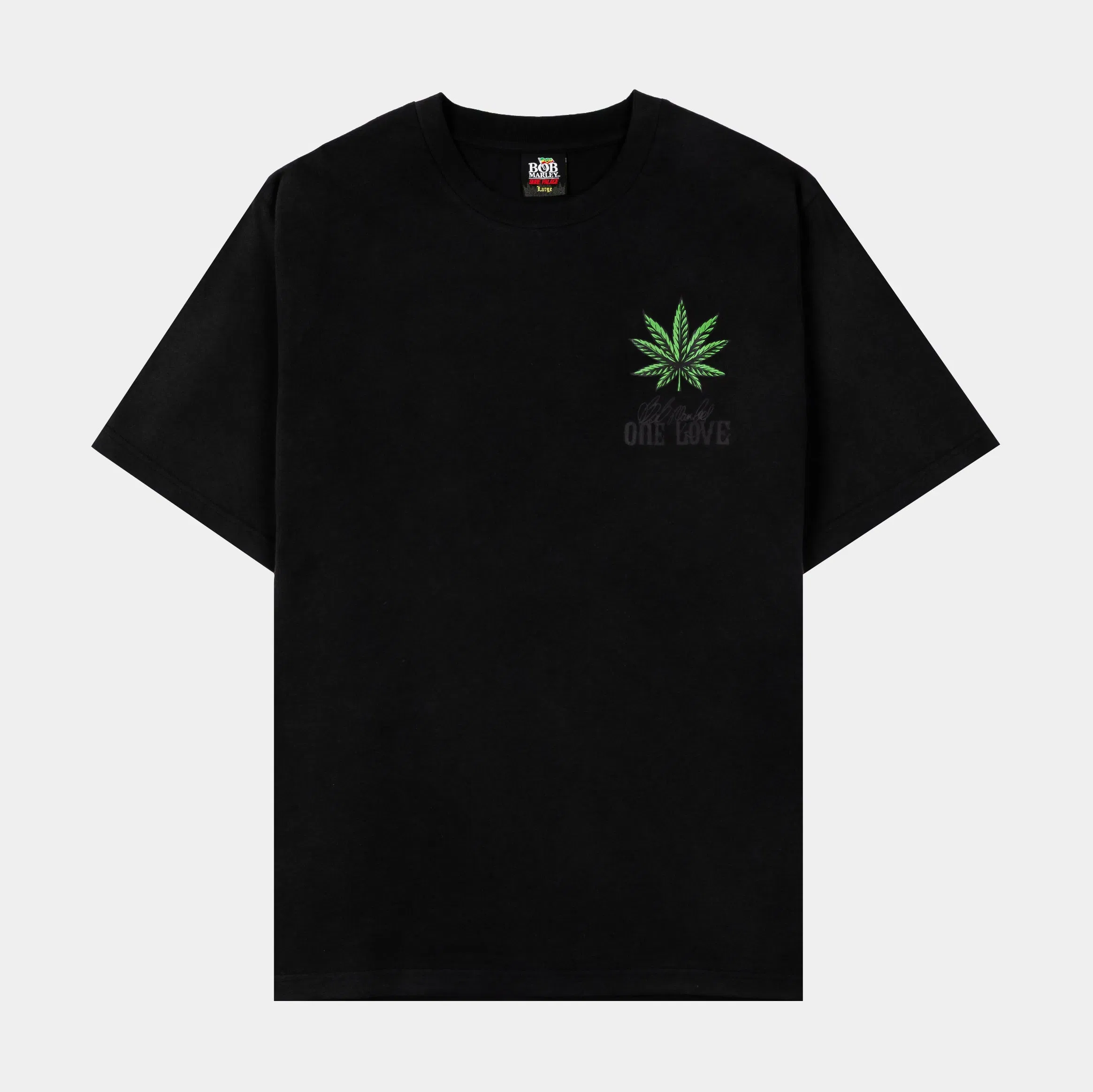 BOB MARLEY X SP SP x Bob Marley Portrait Washed Mens Short Sleeve Shirt (Black/Green)