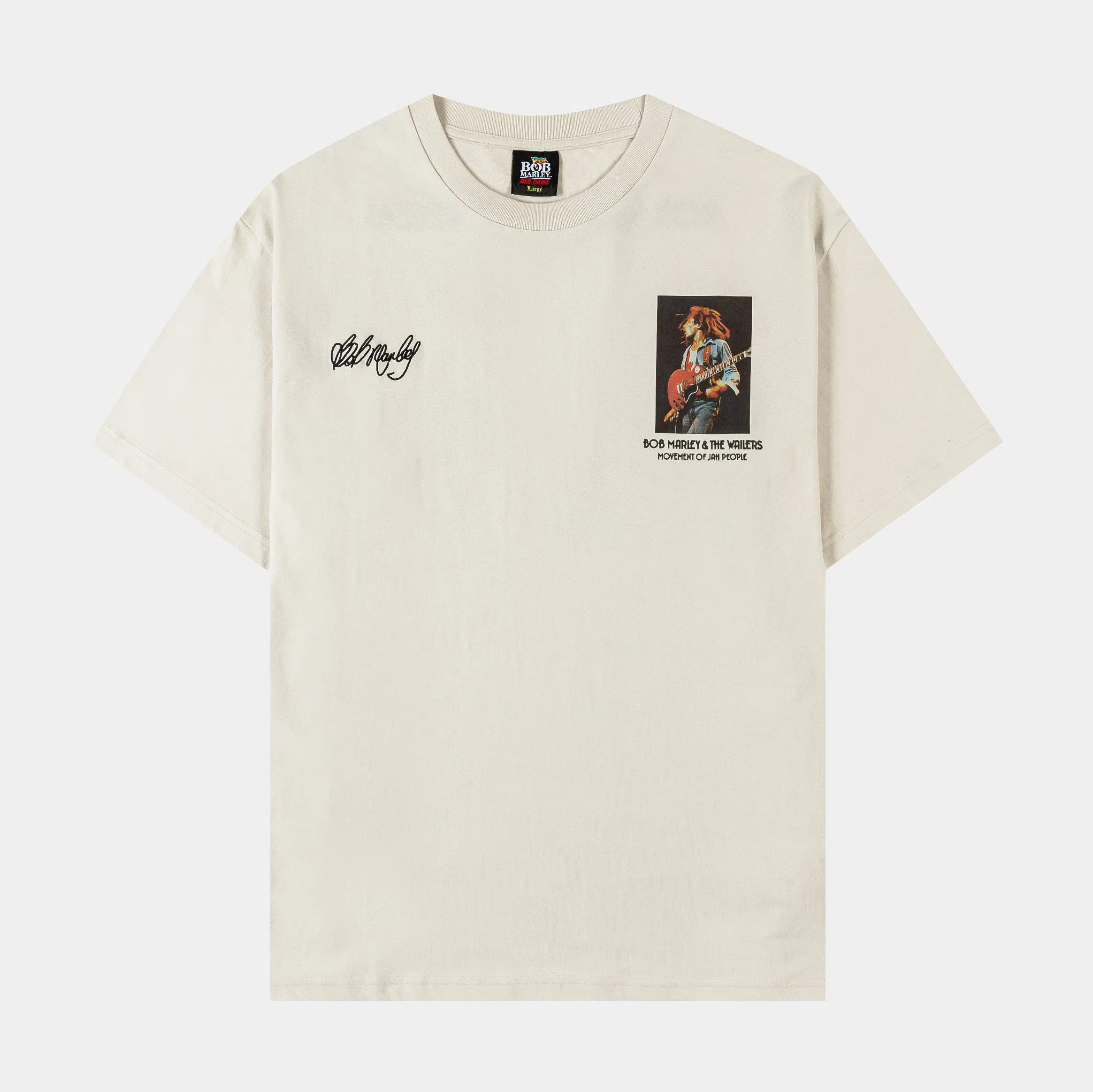 BOB MARLEY X SP SP x Bob Marley Tours Mens Short Sleeve Shirt (Beige/Black)