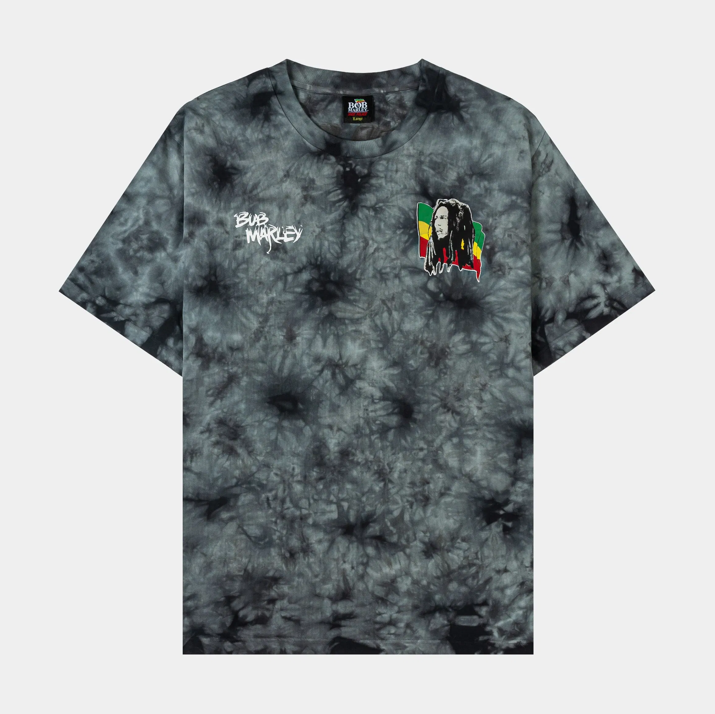 BOB MARLEY X SP SP x Bob Marley One Love Washed Mens Short Sleeve Shirt (Black/Multi Color)