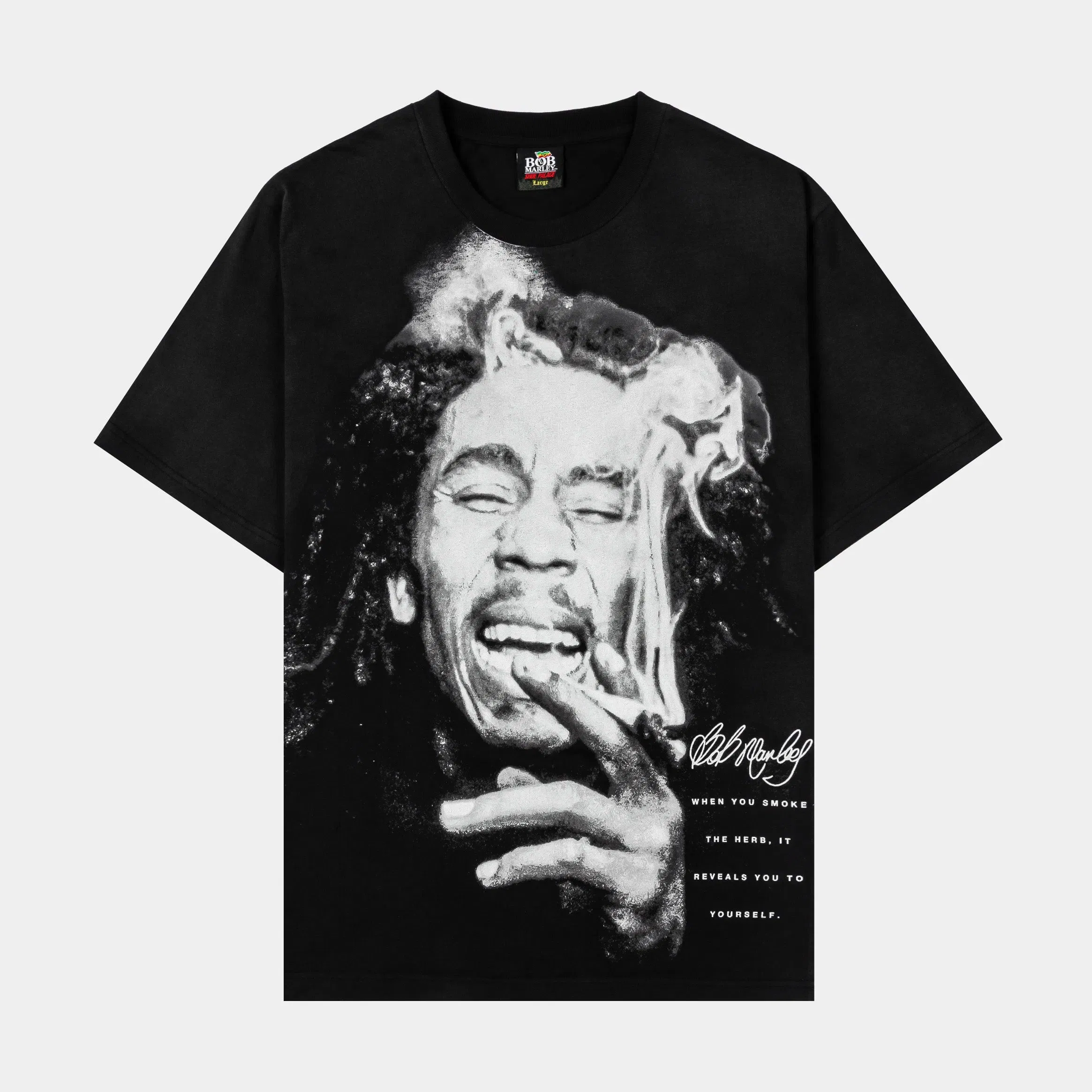BOB MARLEY X SP SP x Bob Marley The Wailers Washed Mens Short Sleeve Shirt (Black/White)