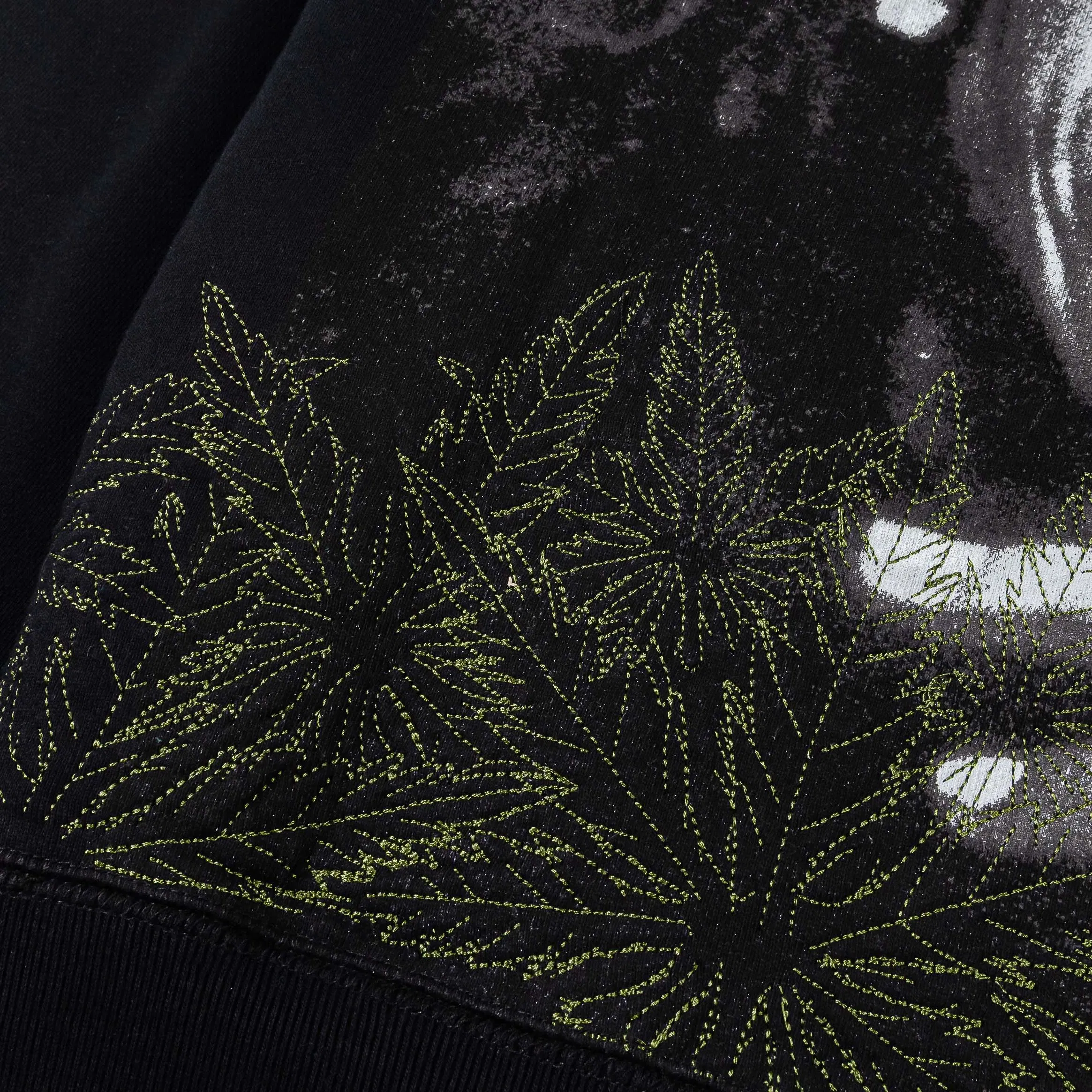 BOB MARLEY X SP SP x Bob Marley Kaya Zip Up Mens Hoodie (Black/Green)