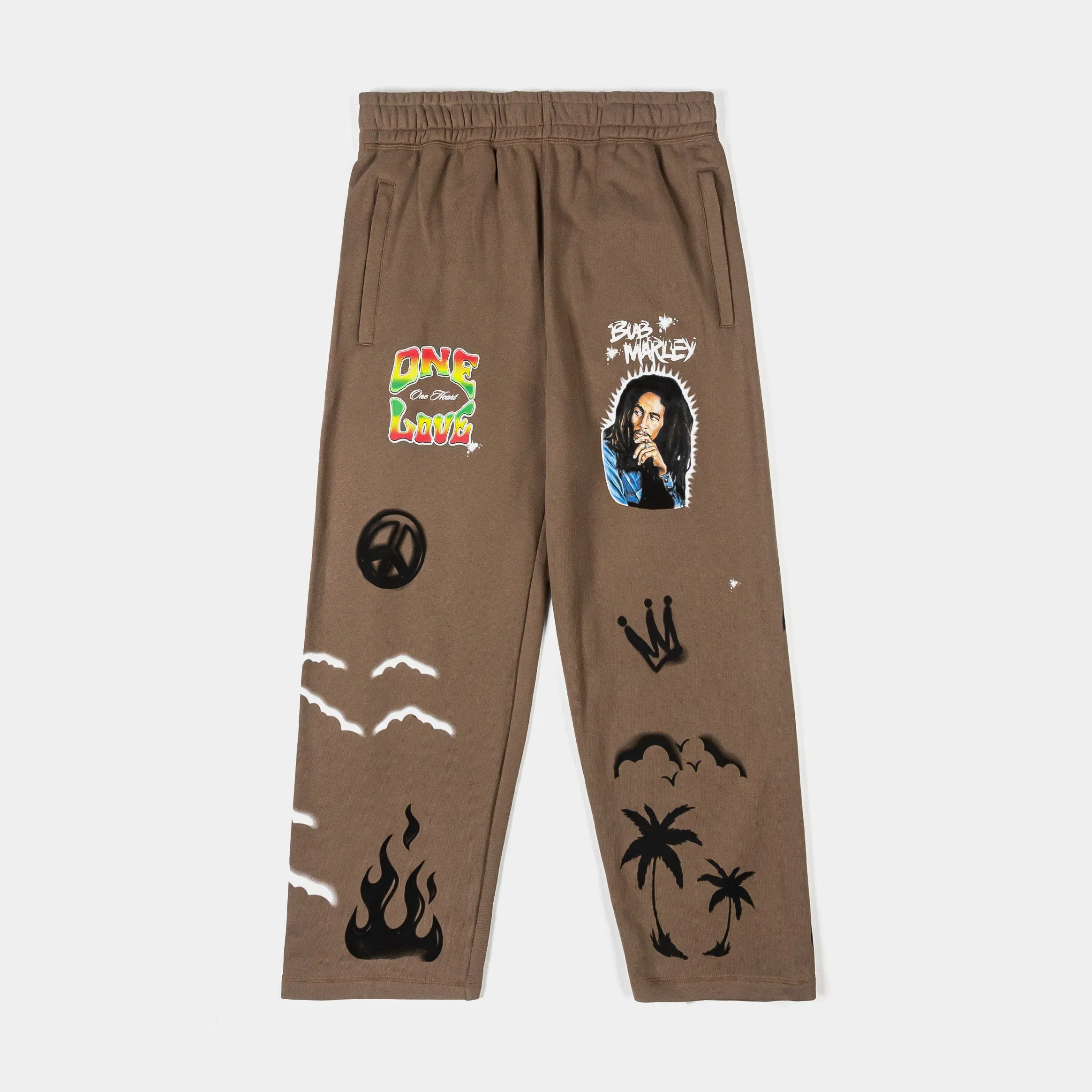 BOB MARLEY X SP SP x Bob Marley One Love Mens Sweatpants (Brown/Multi Color)