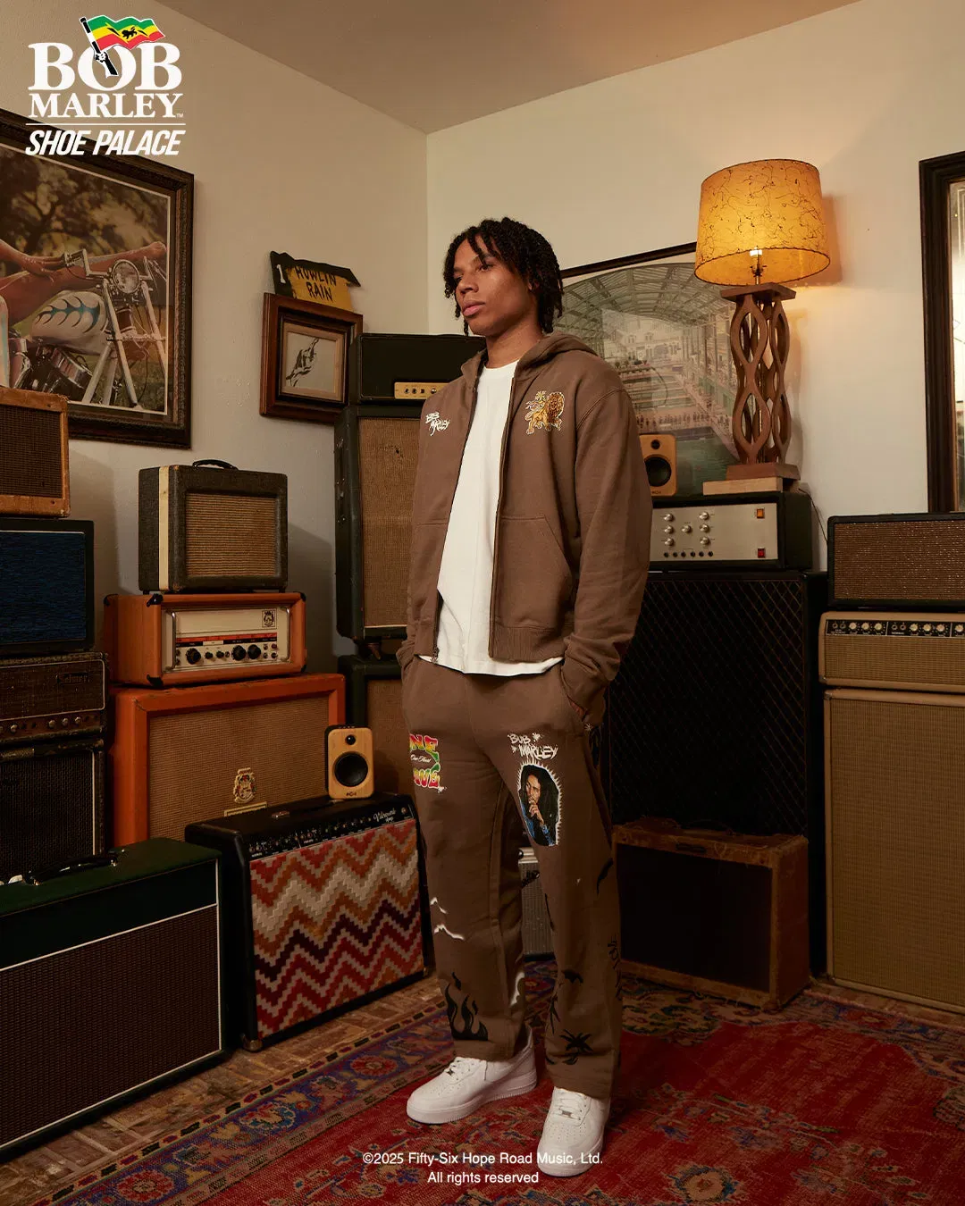 BOB MARLEY X SP SP x Bob Marley One Love Mens Sweatpants (Brown/Multi Color)