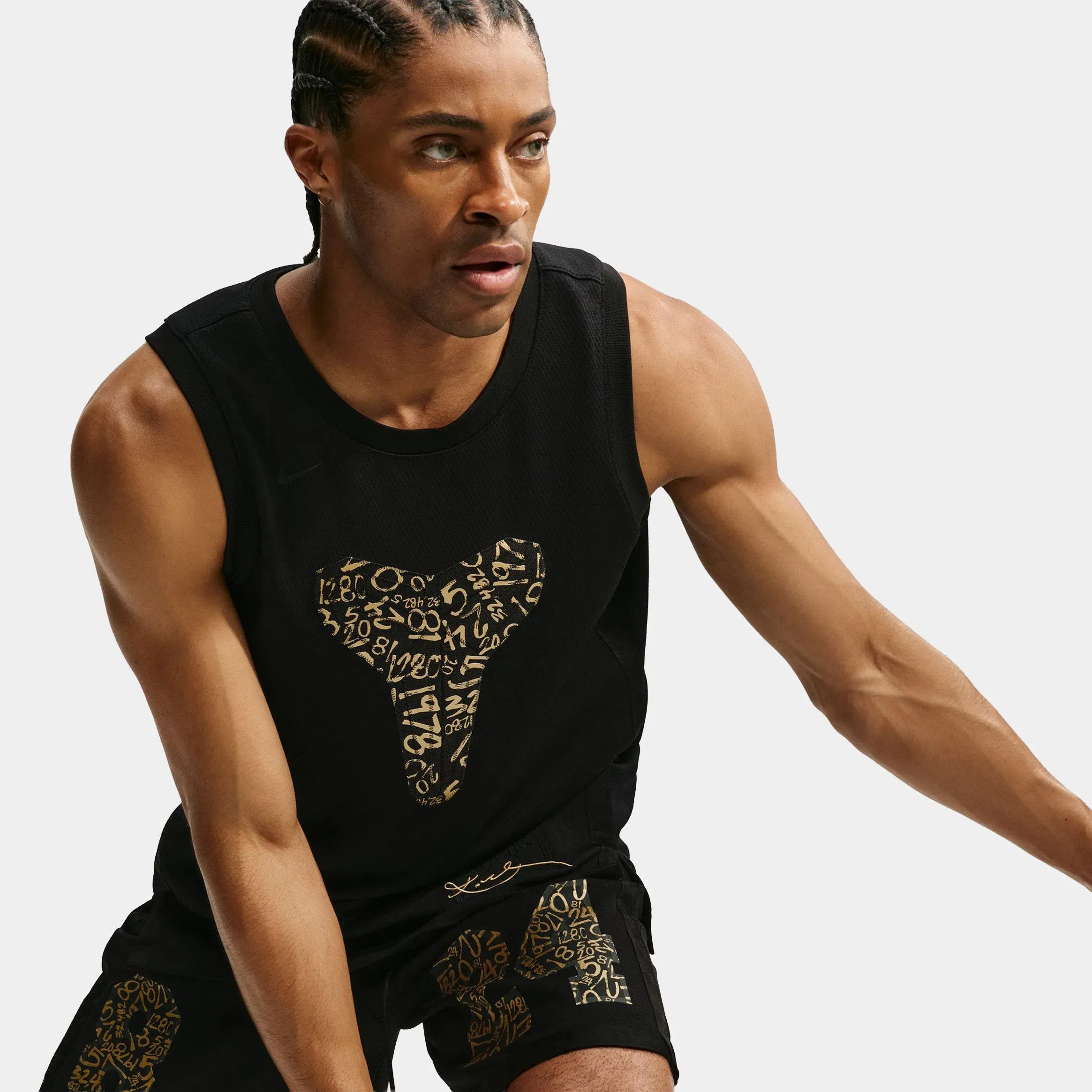 Nike Kobe Basketball Mens Tank Top (Black/Metallic Gold)
