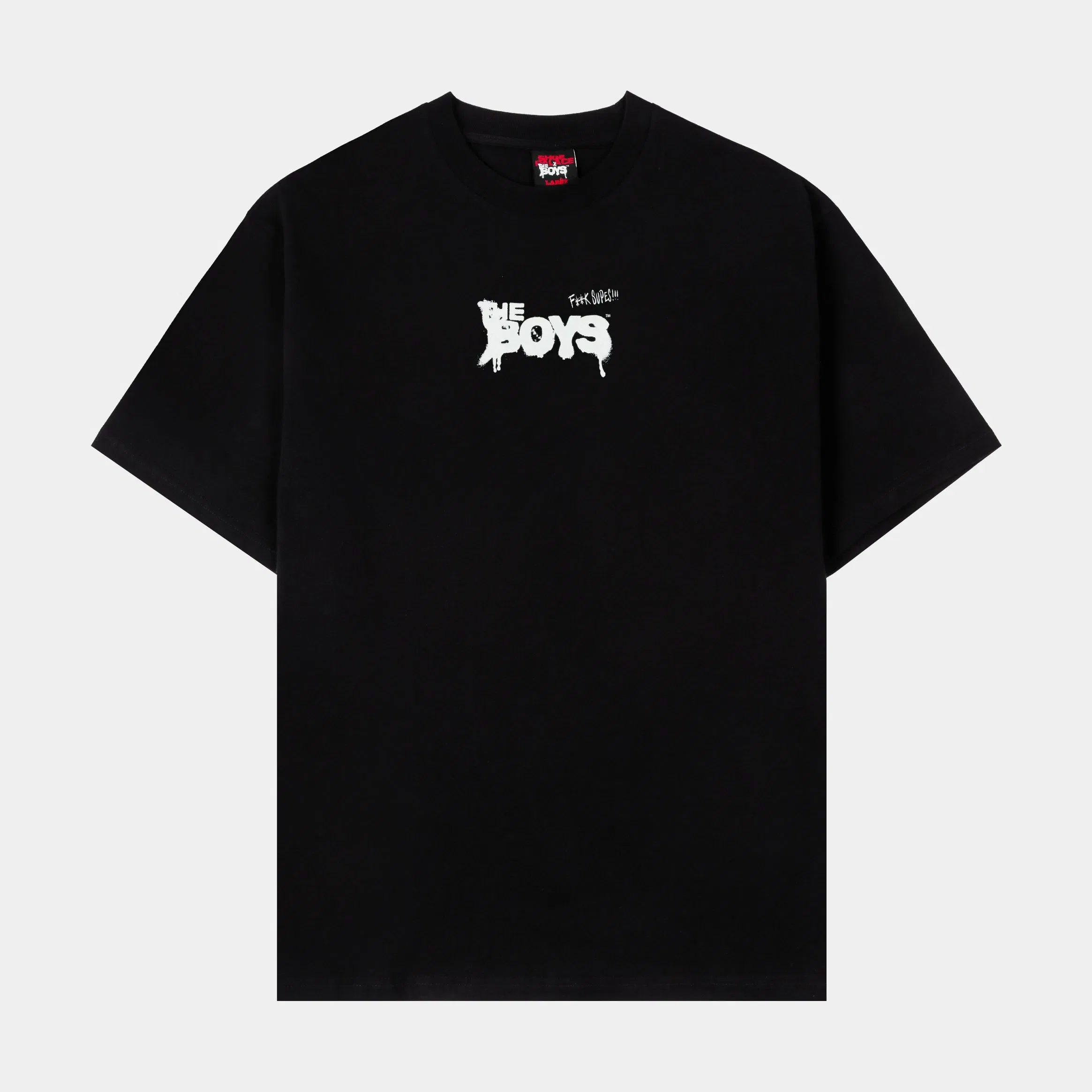 THE BOYS X SP SP x The Boys Supes Mens Short Sleeve Shirt (Black/Red)