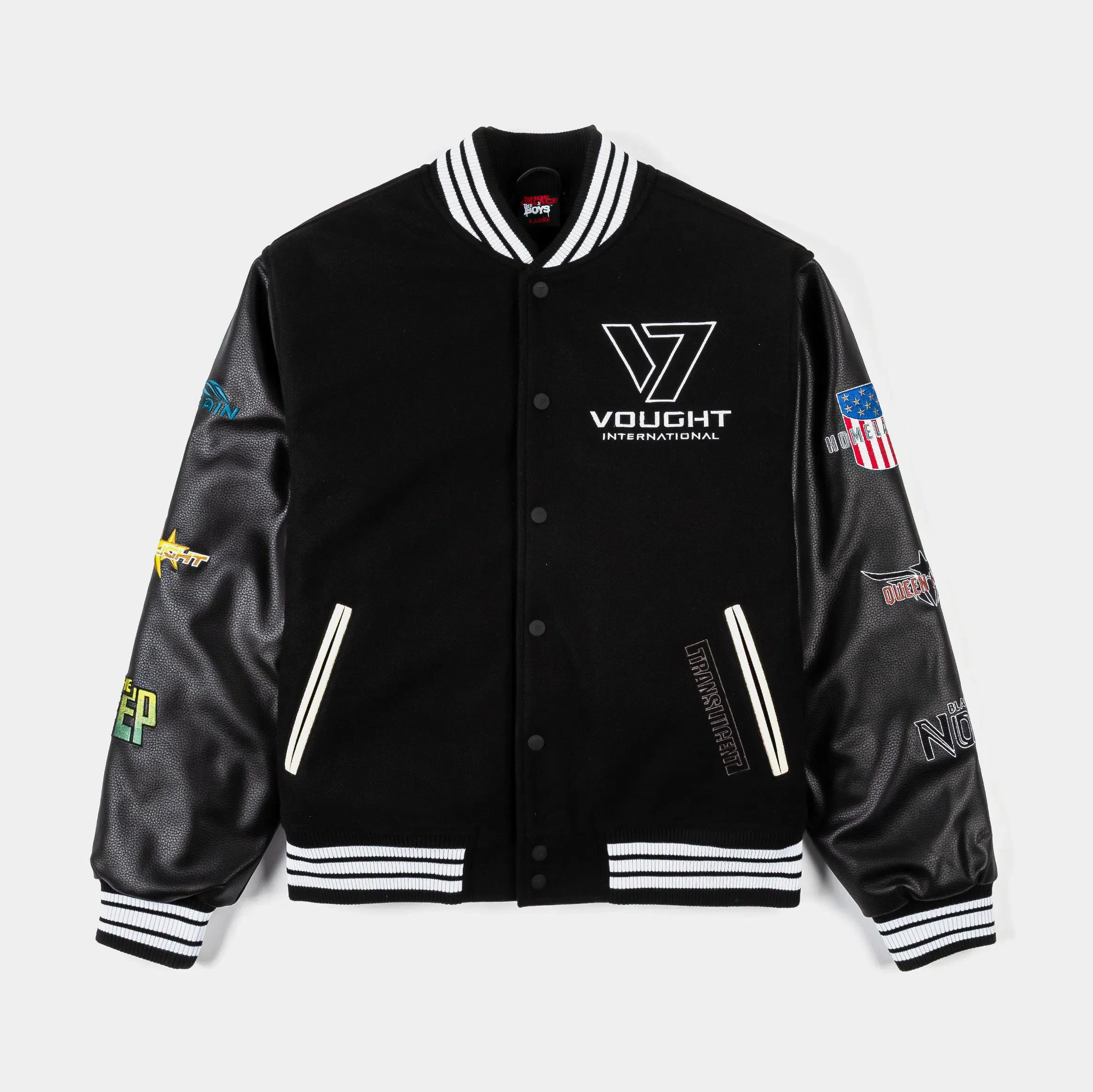 THE BOYS X SP SP x The Boys Vought Varsity Mens Jacket (Black/White)